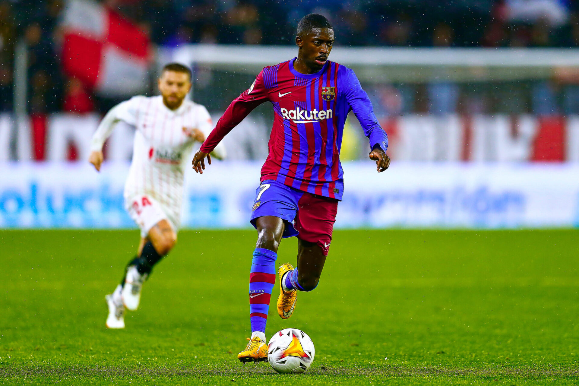Joan Laporta l'assure, on ne devrait plus voir Ousmane Demb&eacute;l&eacute; sous le maillot du Bar&ccedil;a (IconSport)