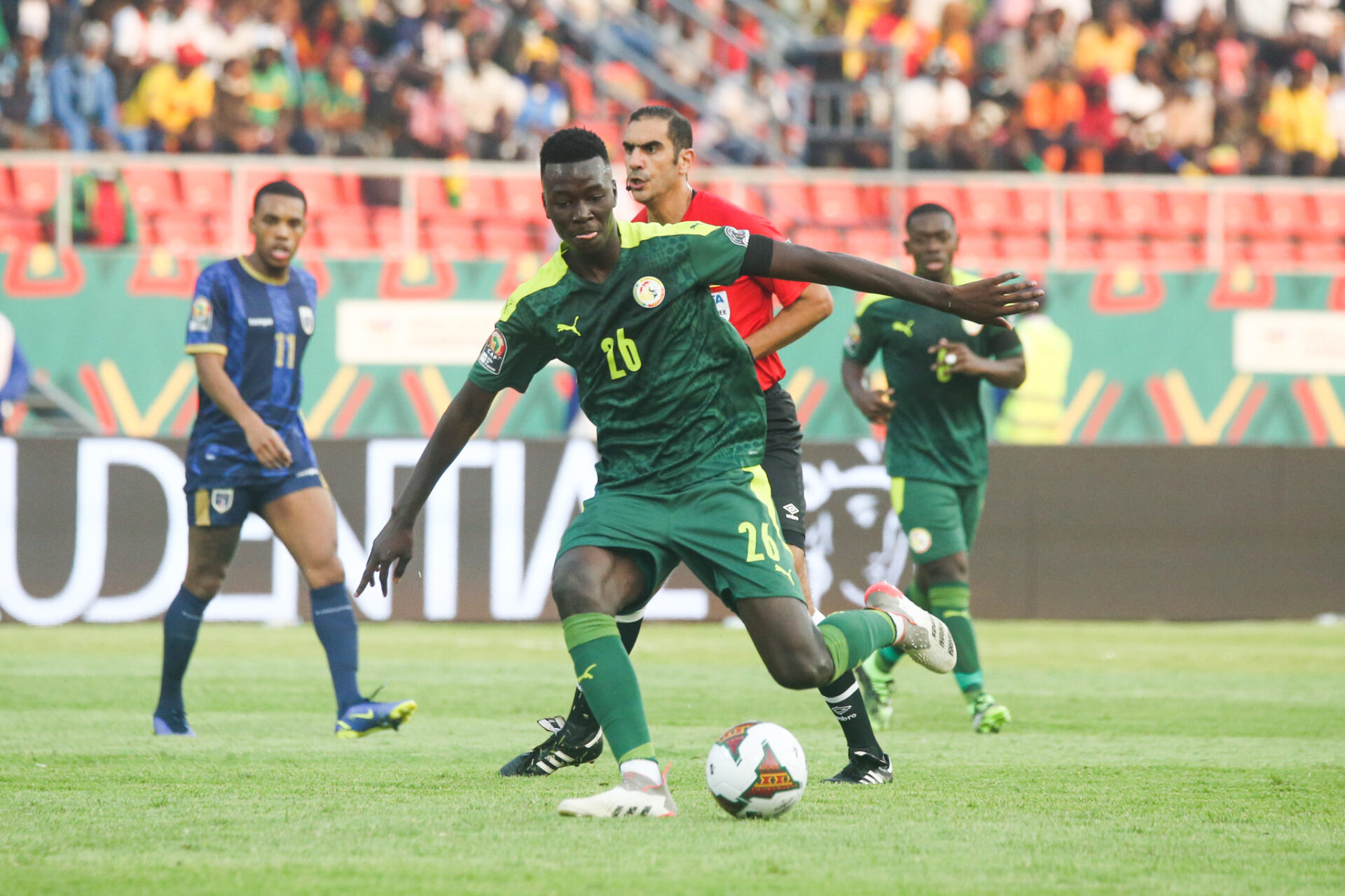 Pape Gueye vient d'&ecirc;tre sacr&eacute; champion d'Afrique avec le S&eacute;n&eacute;gal / Icon Sport