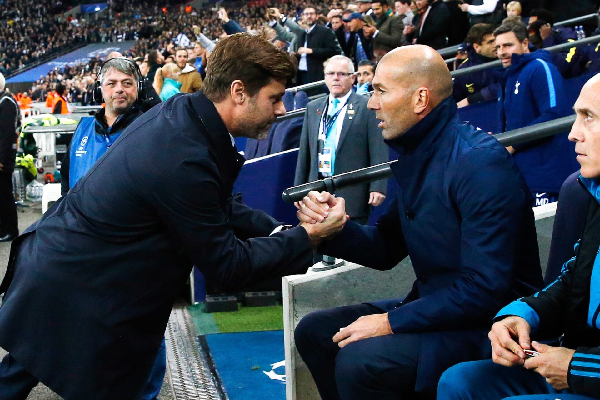 Mauricio Pochettino (à gauche) a déjà affronté Zinedine Zidane en Champions League / Icon Sport Mauricio Pochettino (à gauche) a déjà affronté Zinedine Zidane en Champions League / Icon Sport