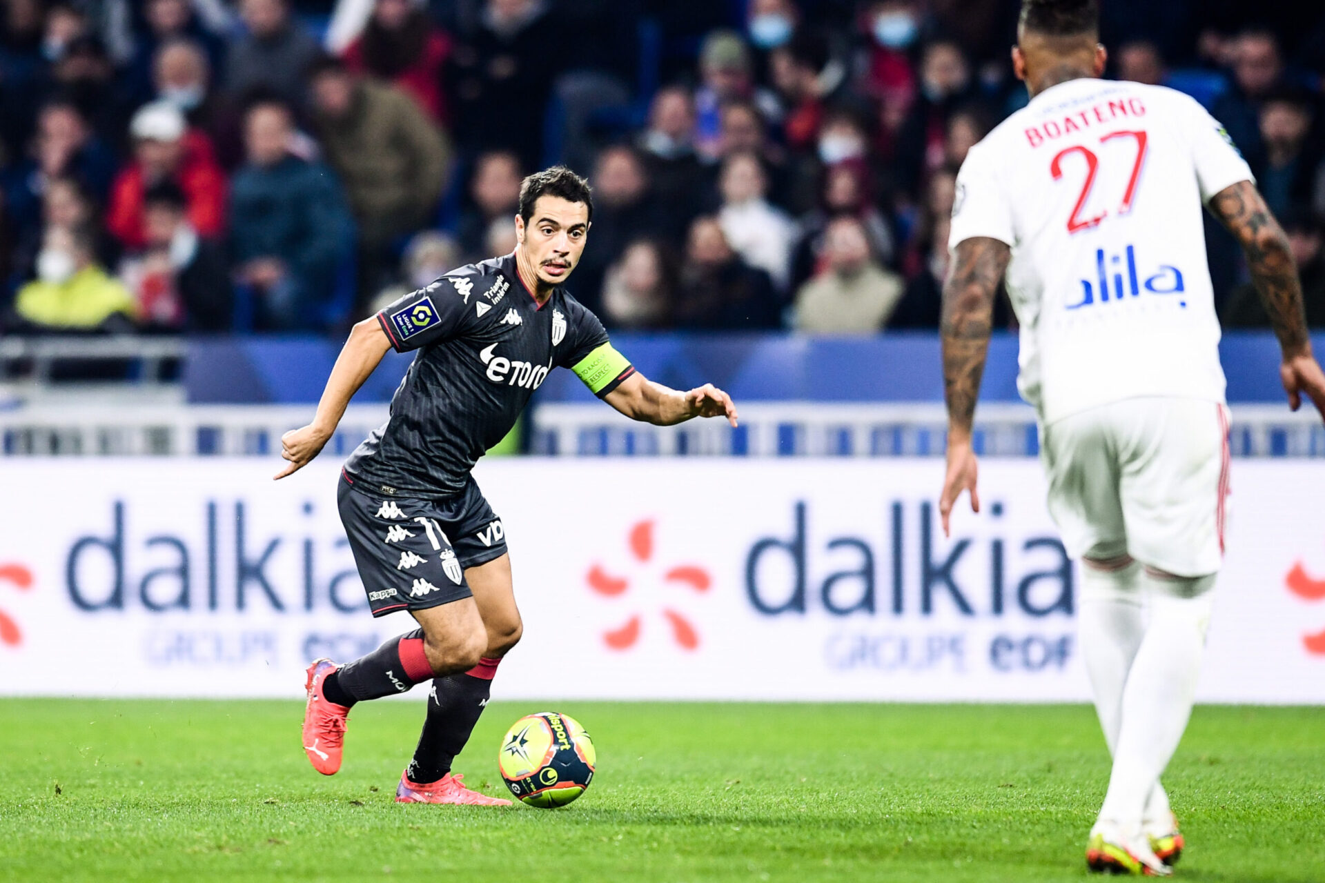 Ben Yedder et Boateng se retrouveront sur la pelouse du stade Louis II lors du match Monaco-OL. Icon Sport