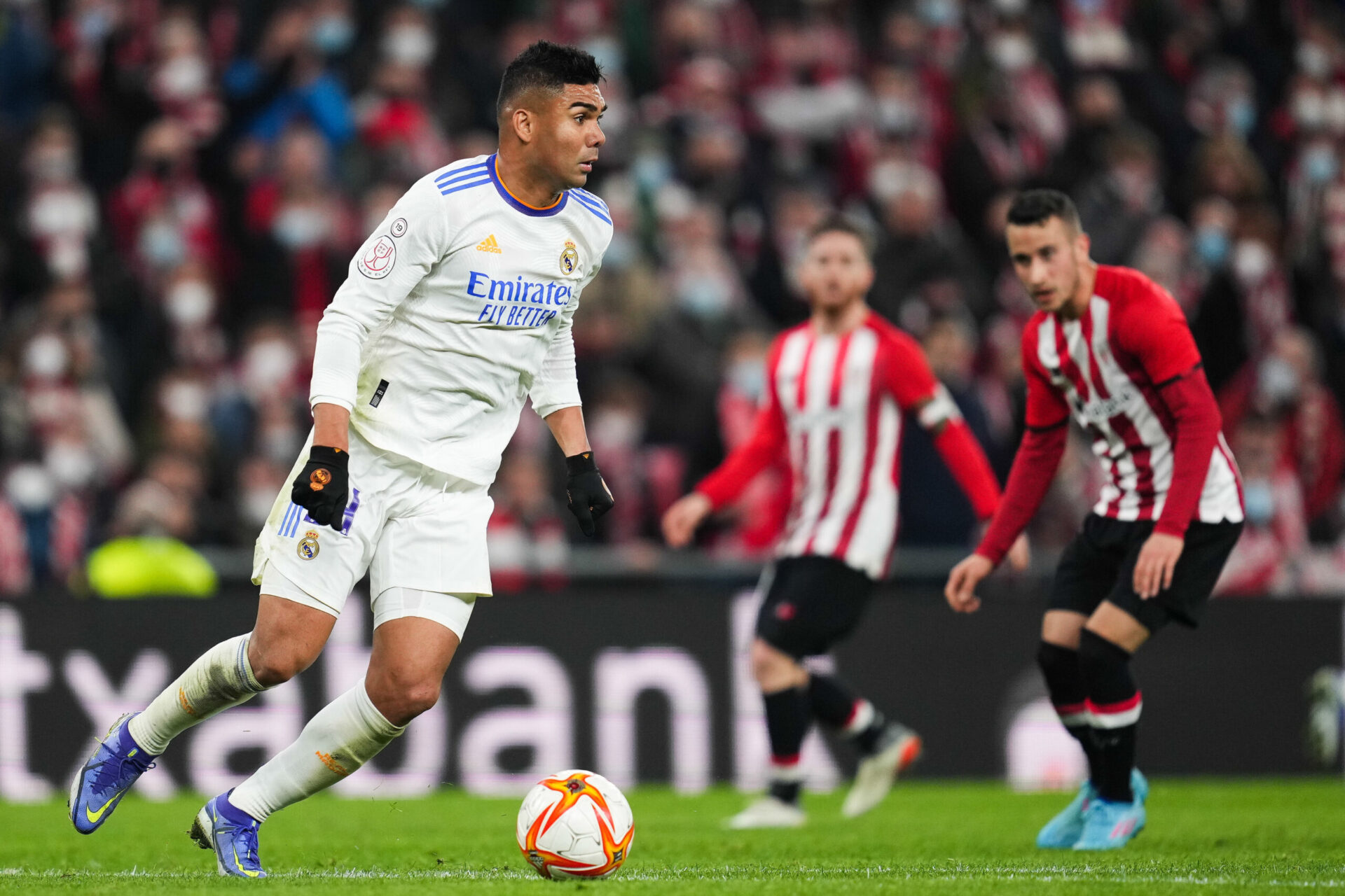 Casemiro, lors du quart de finale de Coupe du Roi face à l'Athletic Bilbao. Icon Sport Casemiro, lors du quart de finale de Coupe du Roi face à l'Athletic Bilbao. Icon Sport