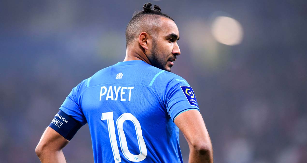 Dimitri Payet est titulaire pour le match Nice-OM en Coupe de France. / Icon Sport