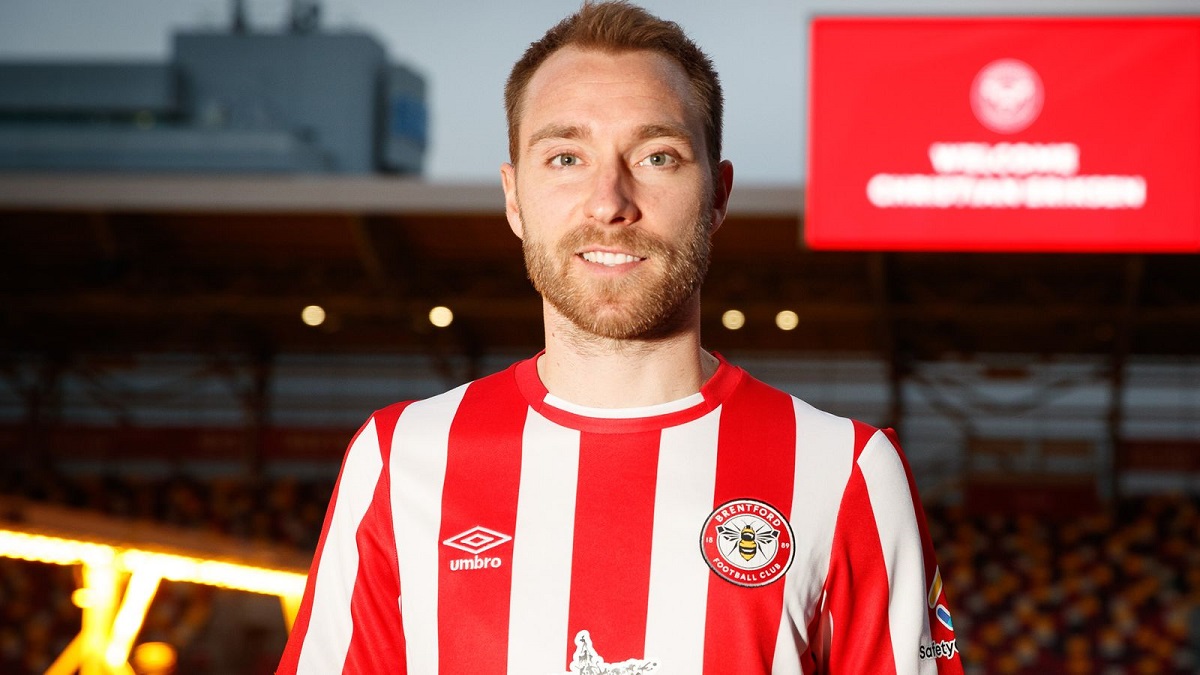 Christian Eriksen, sous les couleurs de Brentford. BrentfordFC