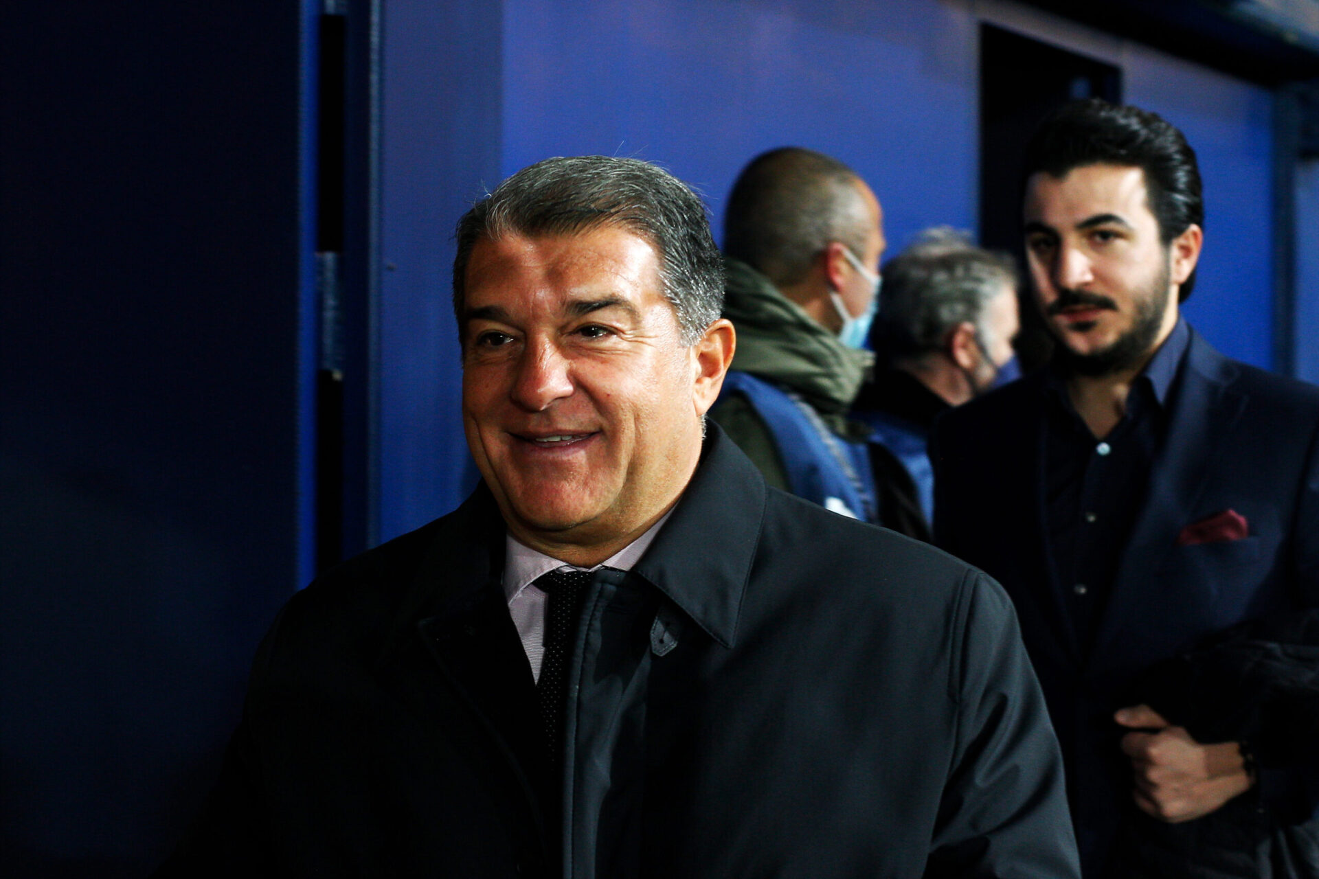 Joan Laporta doit se r&eacute;jouir de l'accord trouv&eacute; avec Spotify. / Icon Sport