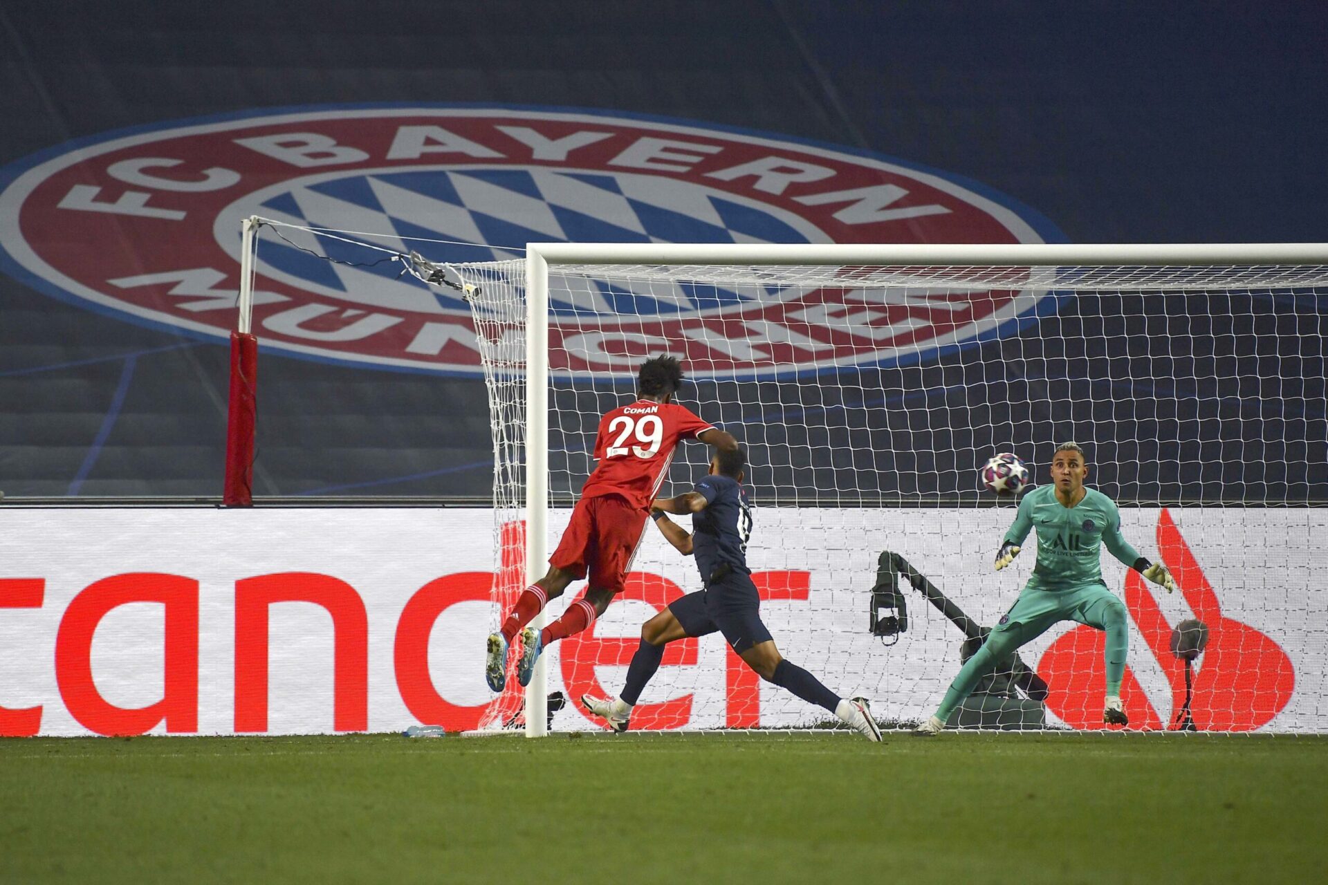 Kingsley Coman, buteur lors de la finale de Ligue des champions 2020 contre le PSG. Icon Sport Kingsley Coman, buteur lors de la finale de Ligue des champions 2020 contre le PSG. Icon Sport