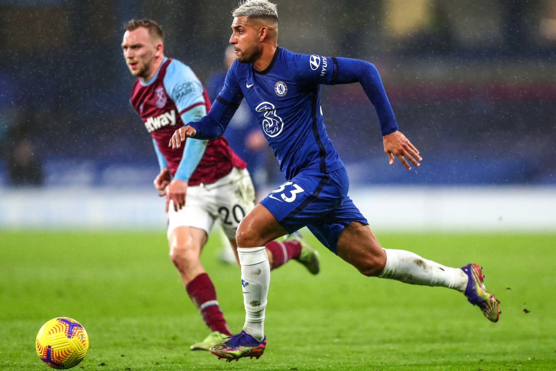 Emerson Palmieri, sous les couleurs de Chelsea. Icon Sport Emerson Palmieri, sous les couleurs de Chelsea. Icon Sport