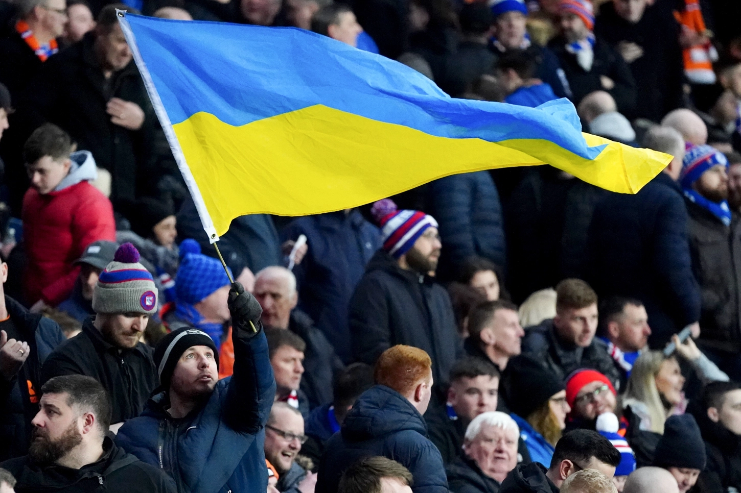 Le monde du football s'&eacute;meut de la situation en Ukraine. / Icon Sport