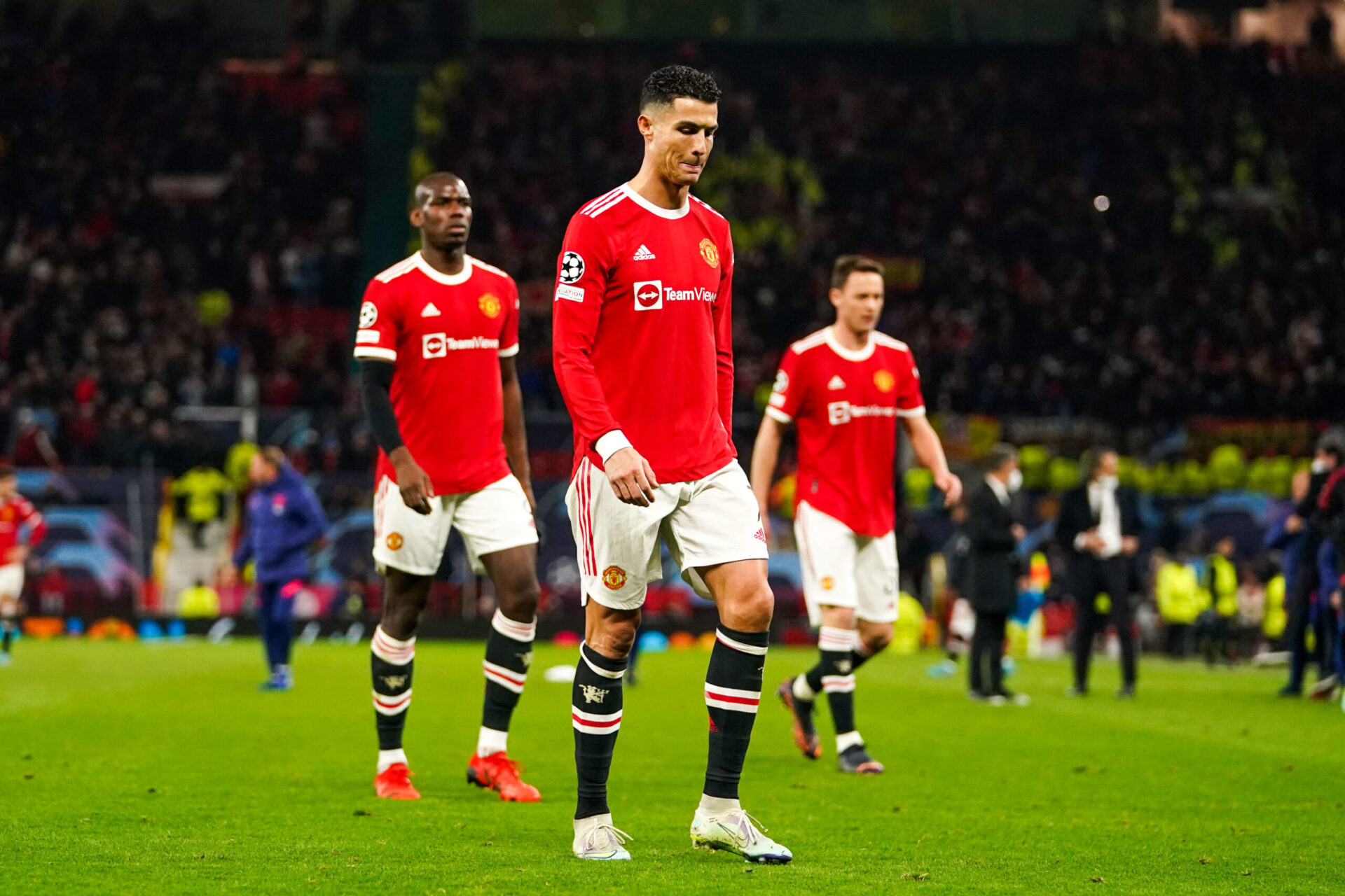 Paul Pogba, Cristiano Ronaldo et Manchester United ont été éliminés en huitièmes de finale de Ligue des champions. Icon Sport Paul Pogba, Cristiano Ronaldo et Manchester United ont été éliminés en huitièmes de finale de Ligue des champions. Icon Sport