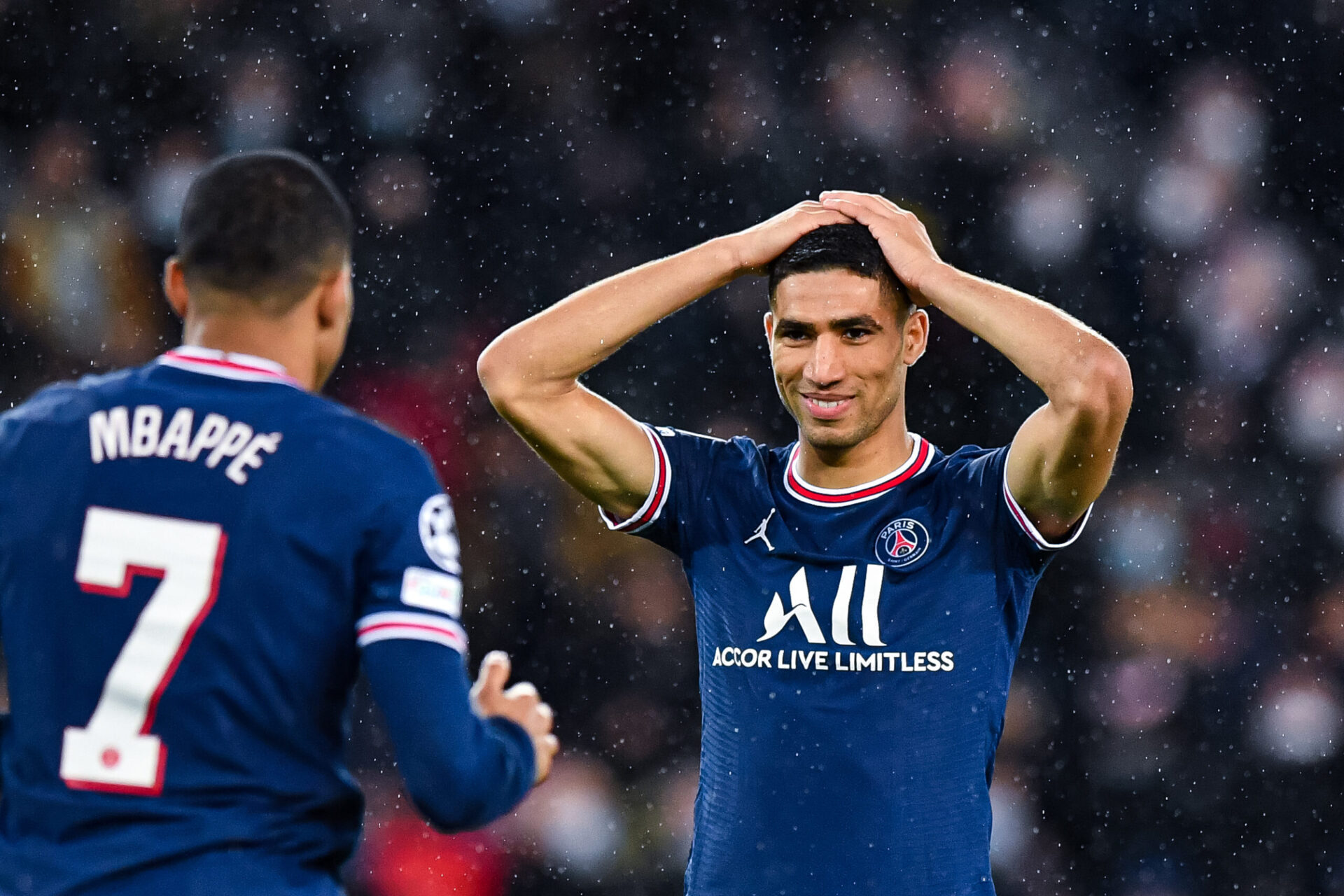 Hakimi et Mbappé, le duo fort du PSG. Hakimi et Mbappé, le duo fort du PSG.