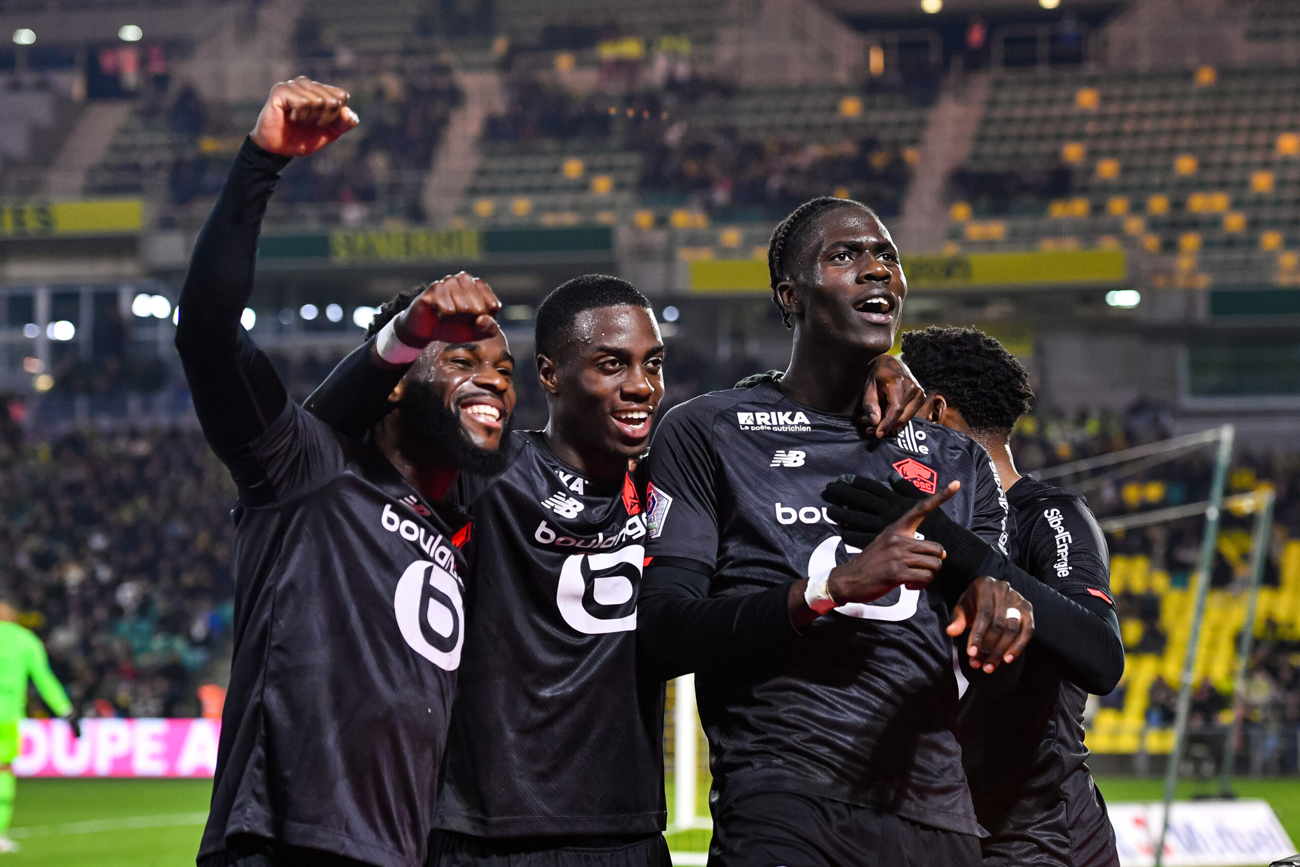 Grâce à Amadou Onana, Lille l'emporte à Nantes et peut viser l'Europe. Icon Sport