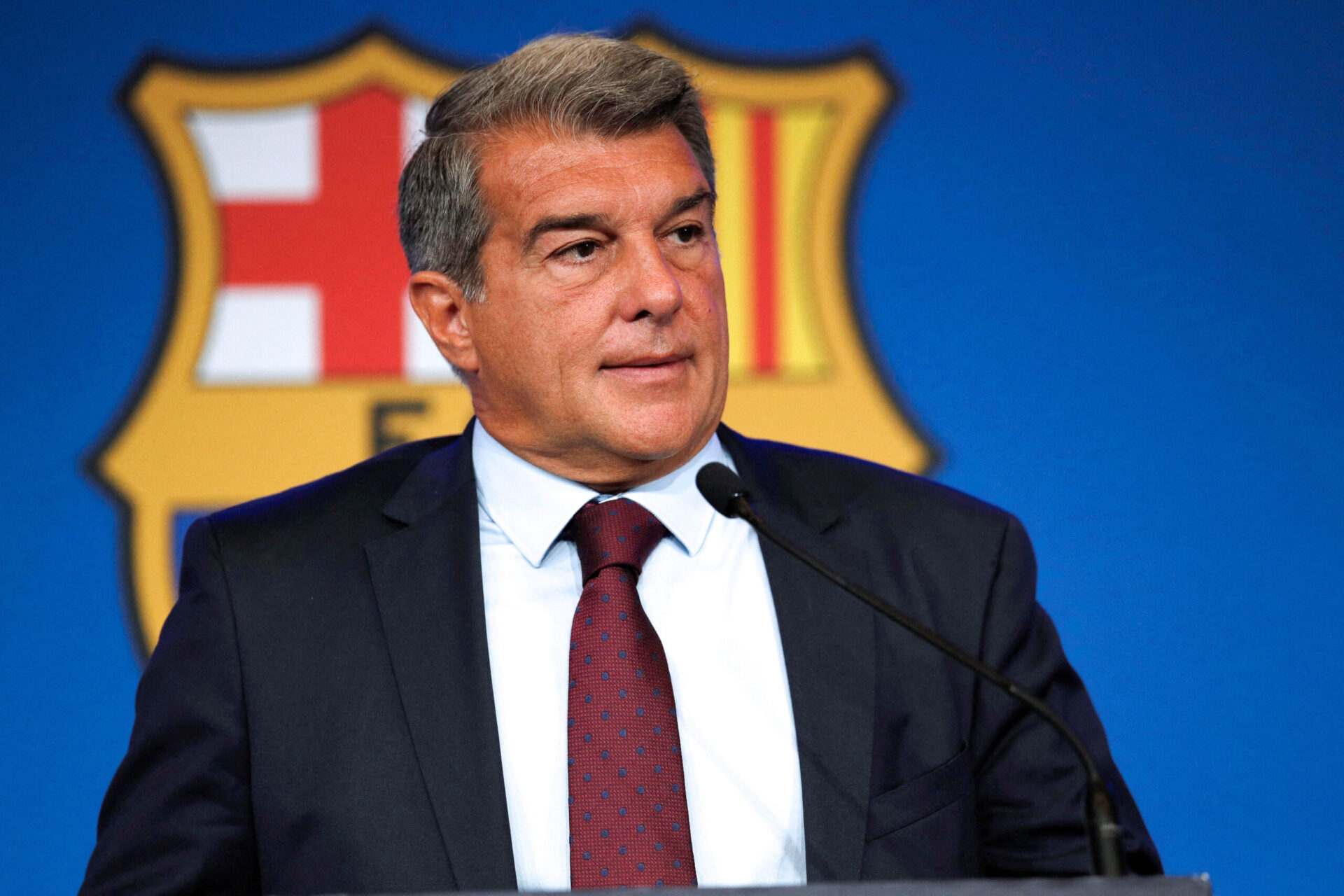 Joan Laporta, le pr&eacute;sident du FC Barcelone. (Icon Sport)
