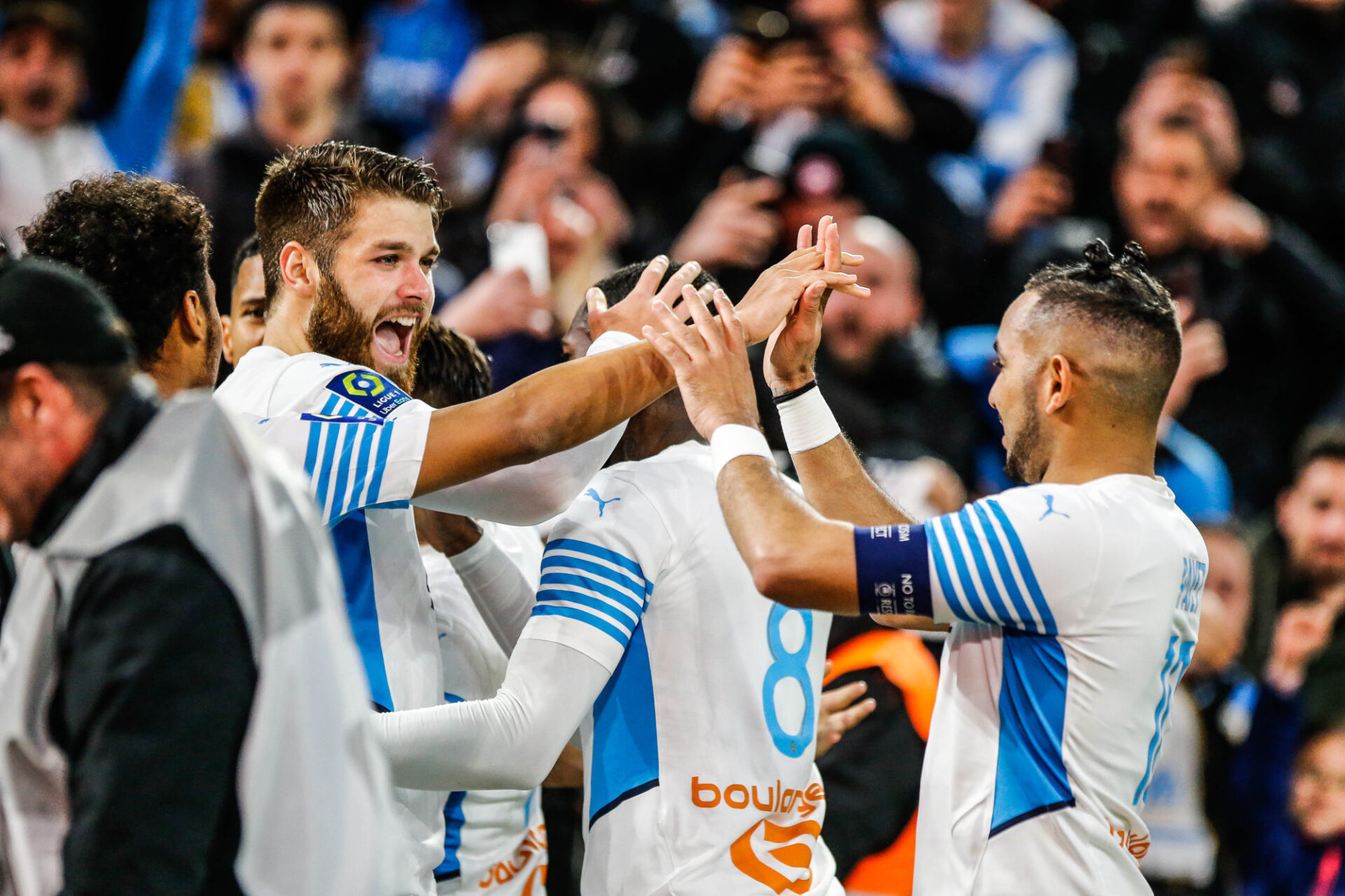 Les supporters de l'OM ont sorti l'ambiance et les tifos pour ce choc de la 29ème journée de Ligue 1 face à Nice (iconsport) Les supporters de l'OM ont sorti l'ambiance et les tifos pour ce choc de la 29ème journée de Ligue 1 face à Nice (iconsport)