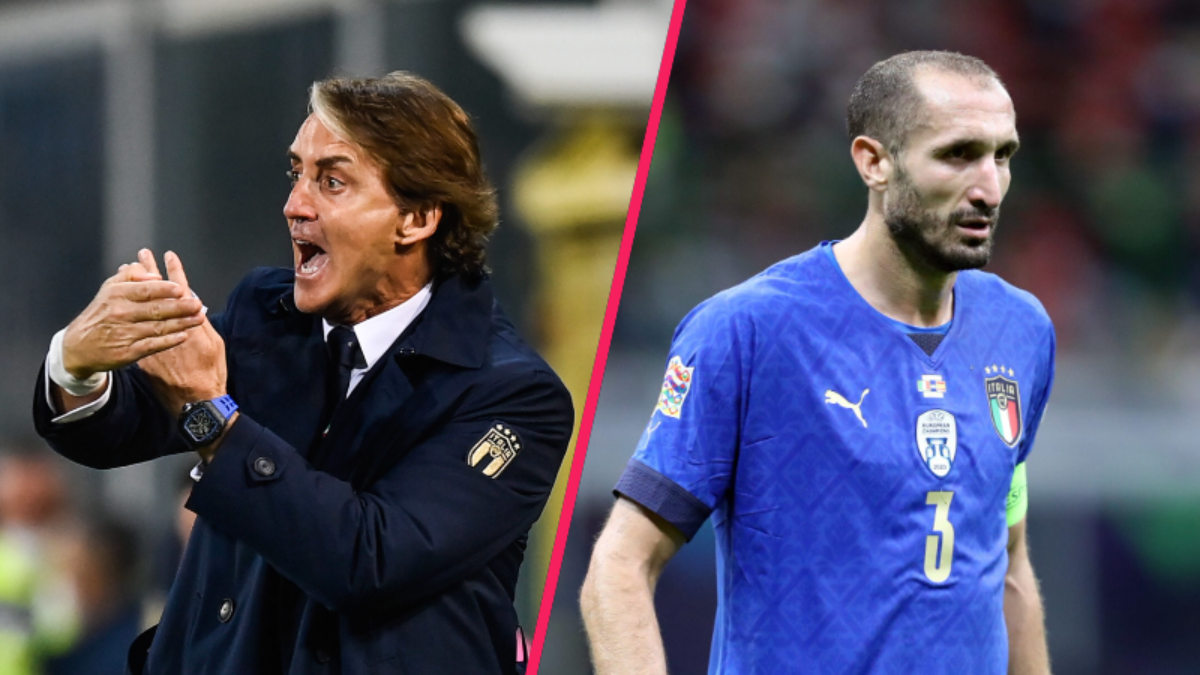 Après le match, Mancini et Chiellini ont réagi à l'élimination surprise de l'Italie (iconsport)