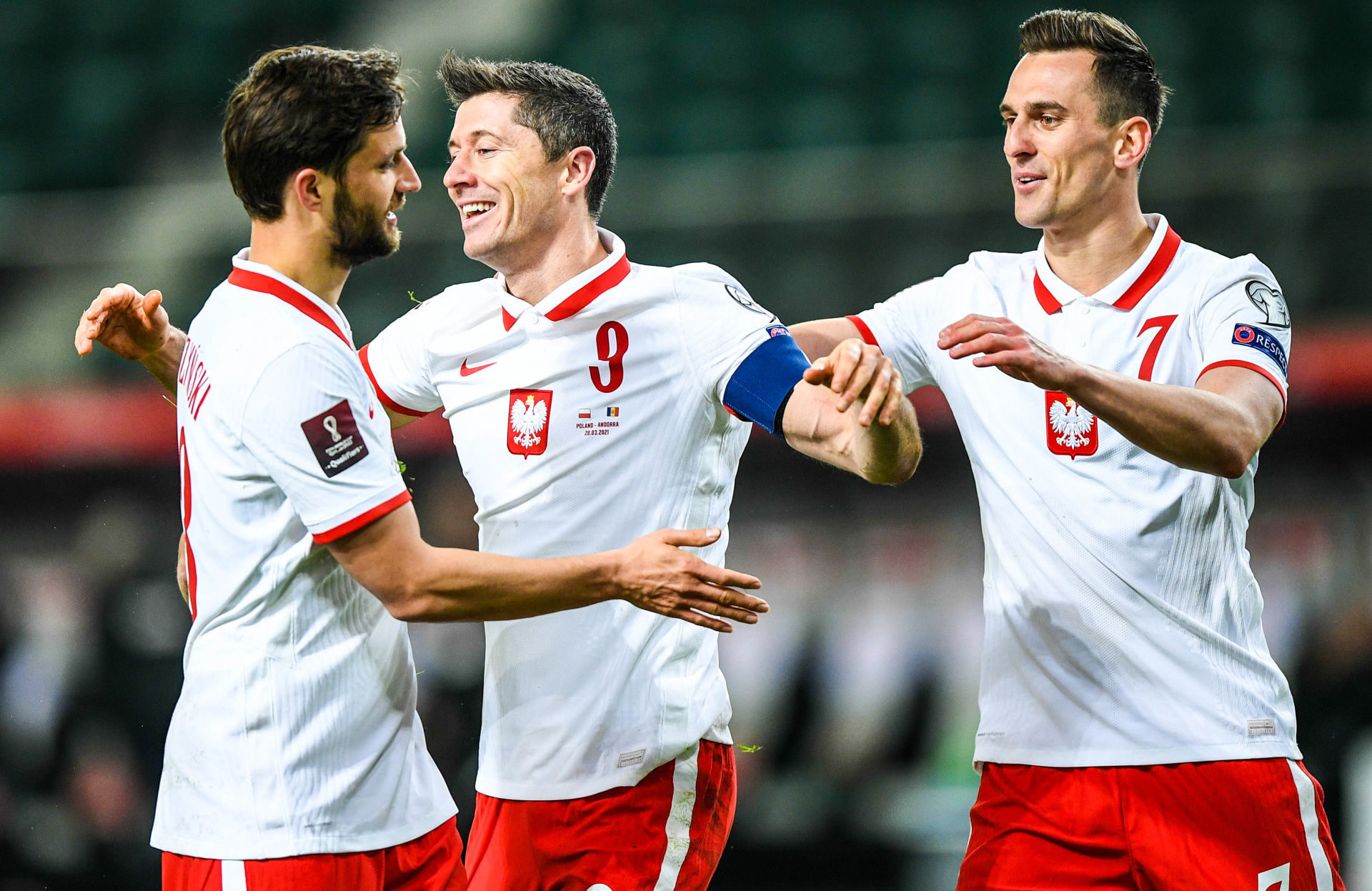 Arkadiusz Milik, avec Robert Lewandowski sous les couleurs de la Pologne. (Icon Sport)