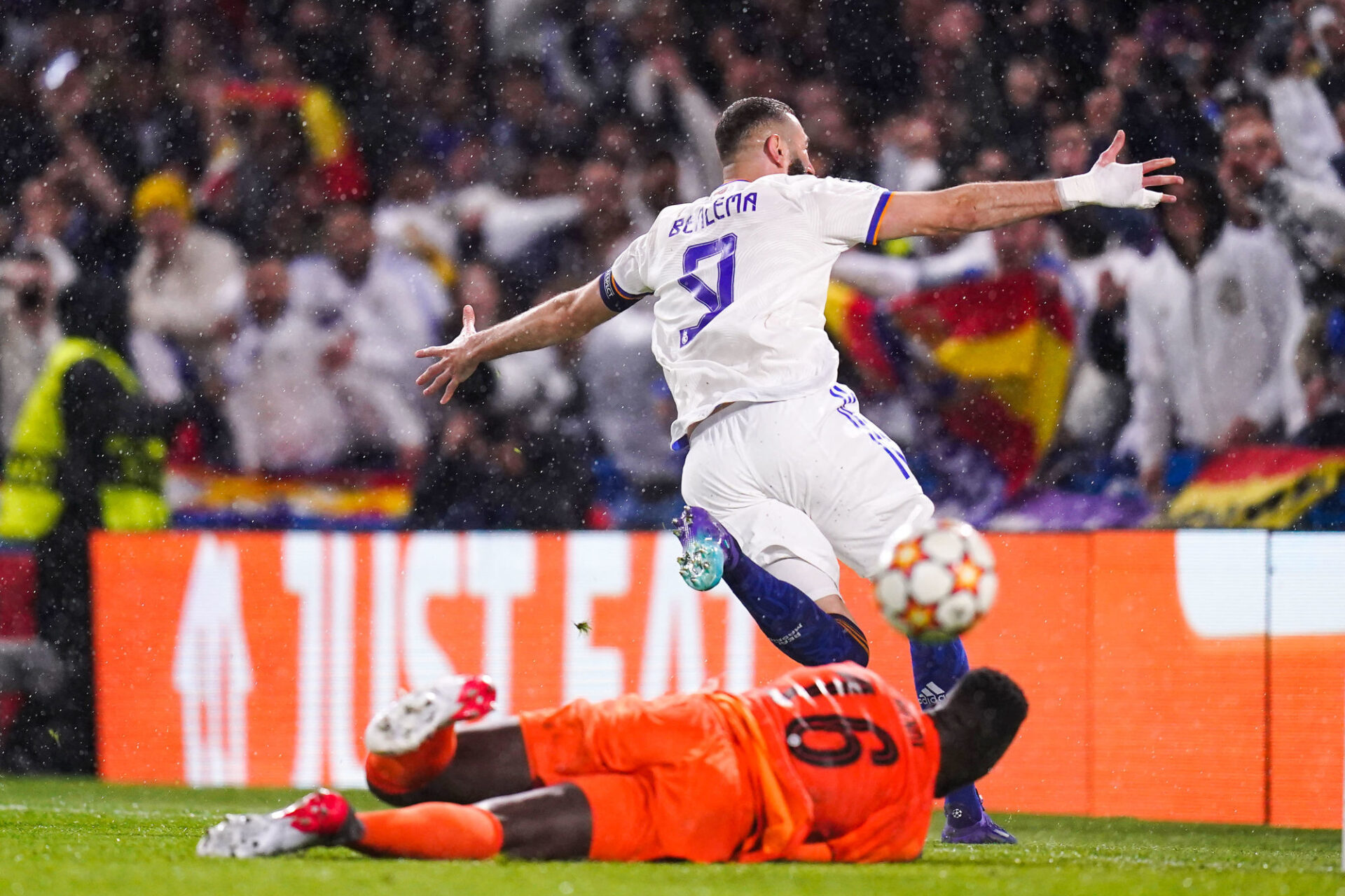 La joie de Karim Benzema (iconsport) La joie de Karim Benzema (iconsport)