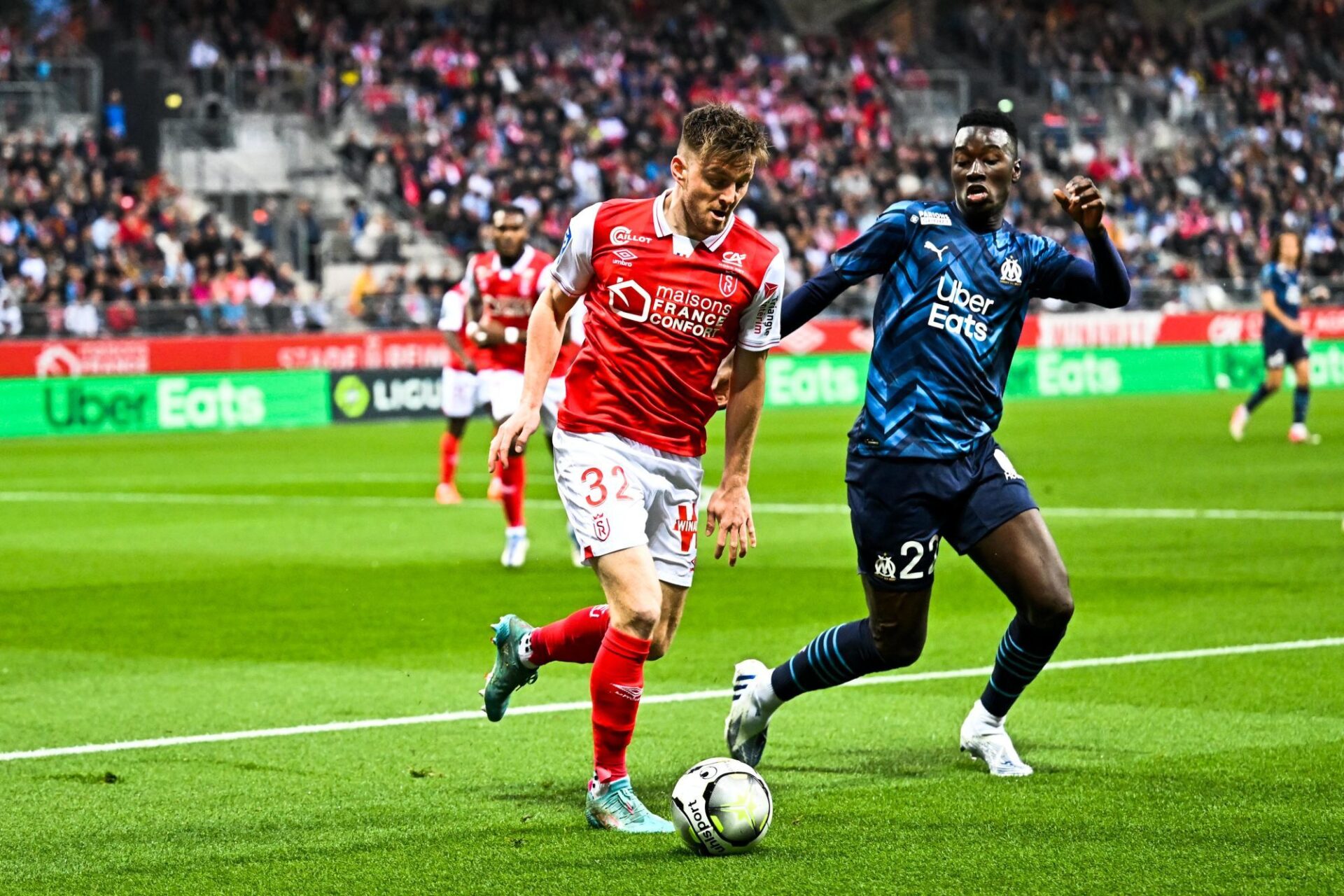 L'OM face au Stade de Reims à l'occasion de la 34ème journée. (Icon Sport) L'OM face au Stade de Reims à l'occasion de la 34ème journée. (Icon Sport)