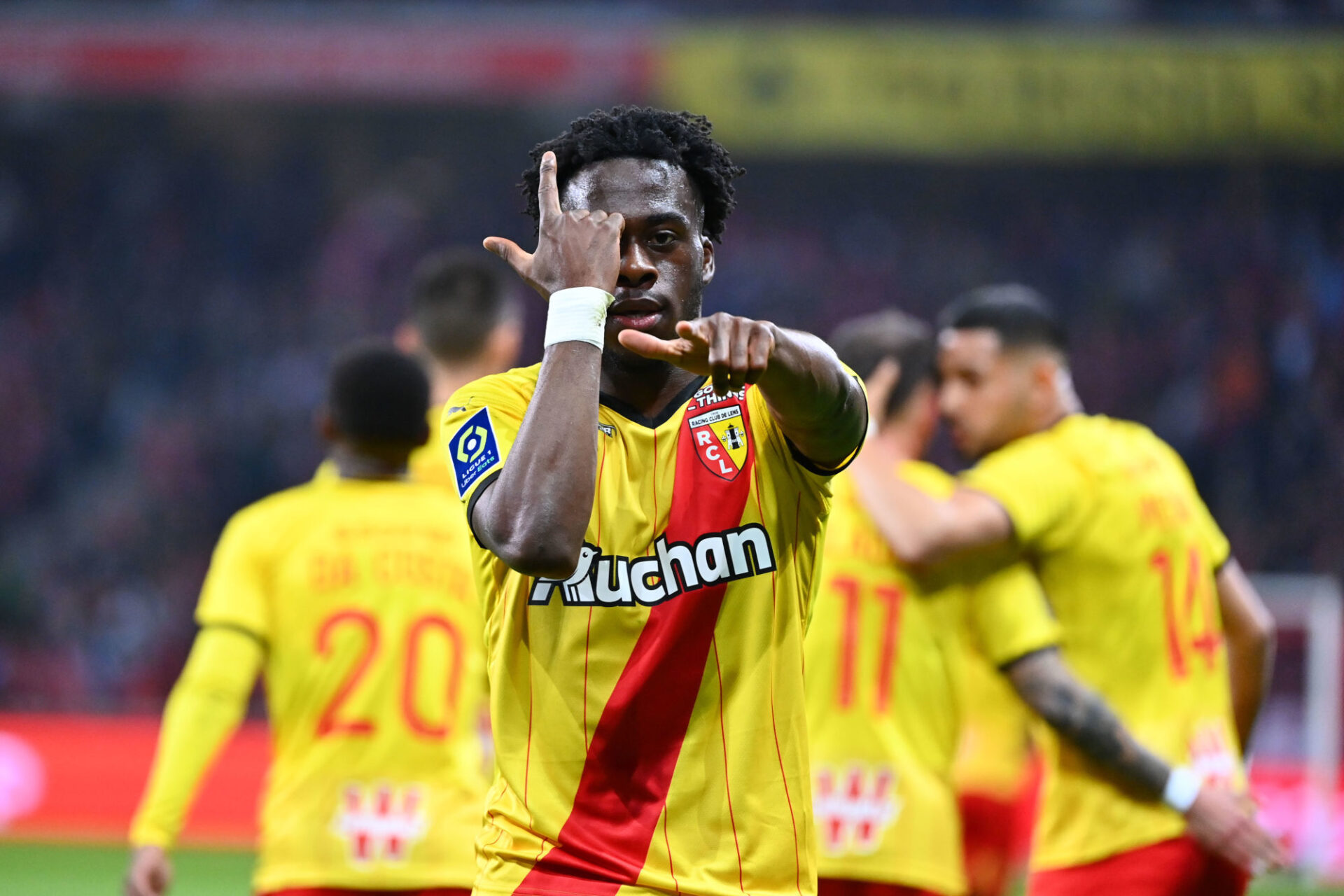 Arnaud Kalimuendo sur son but face au LOSC. (Icon Sport)