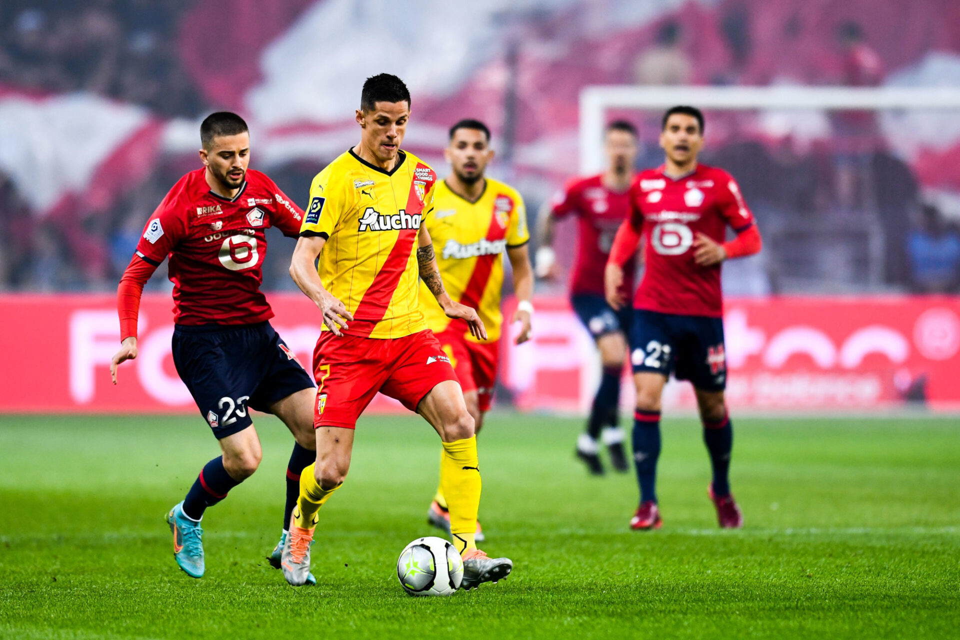 Le RC Lens a remport&eacute; le derby du Nord contre le LOSC lors de cette 32&egrave;me journ&eacute;e de Ligue 1. Icon Sport