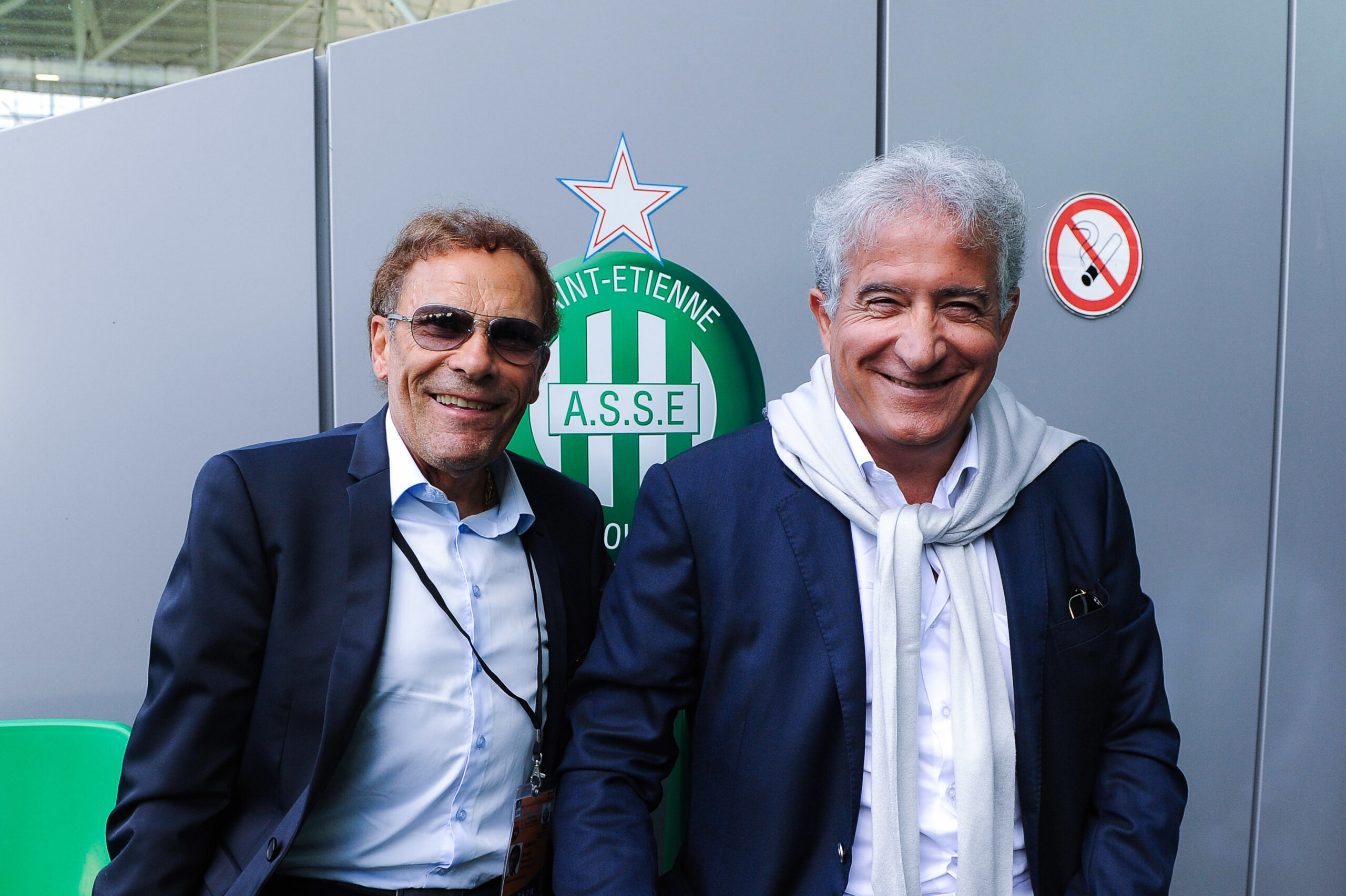 Roland Romeyer et Bernard Caïazzo, les présidents de l'AS Saint-Etienne (Icon Sport)
