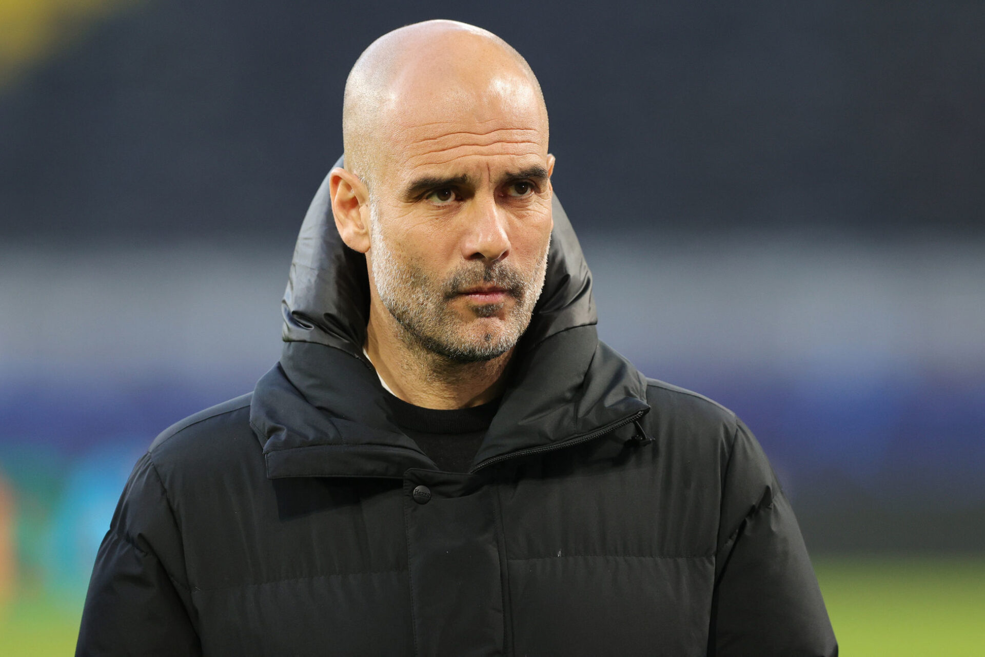 Guardiola avec la t&ecirc;te des mauvais jours. / Icon Sport