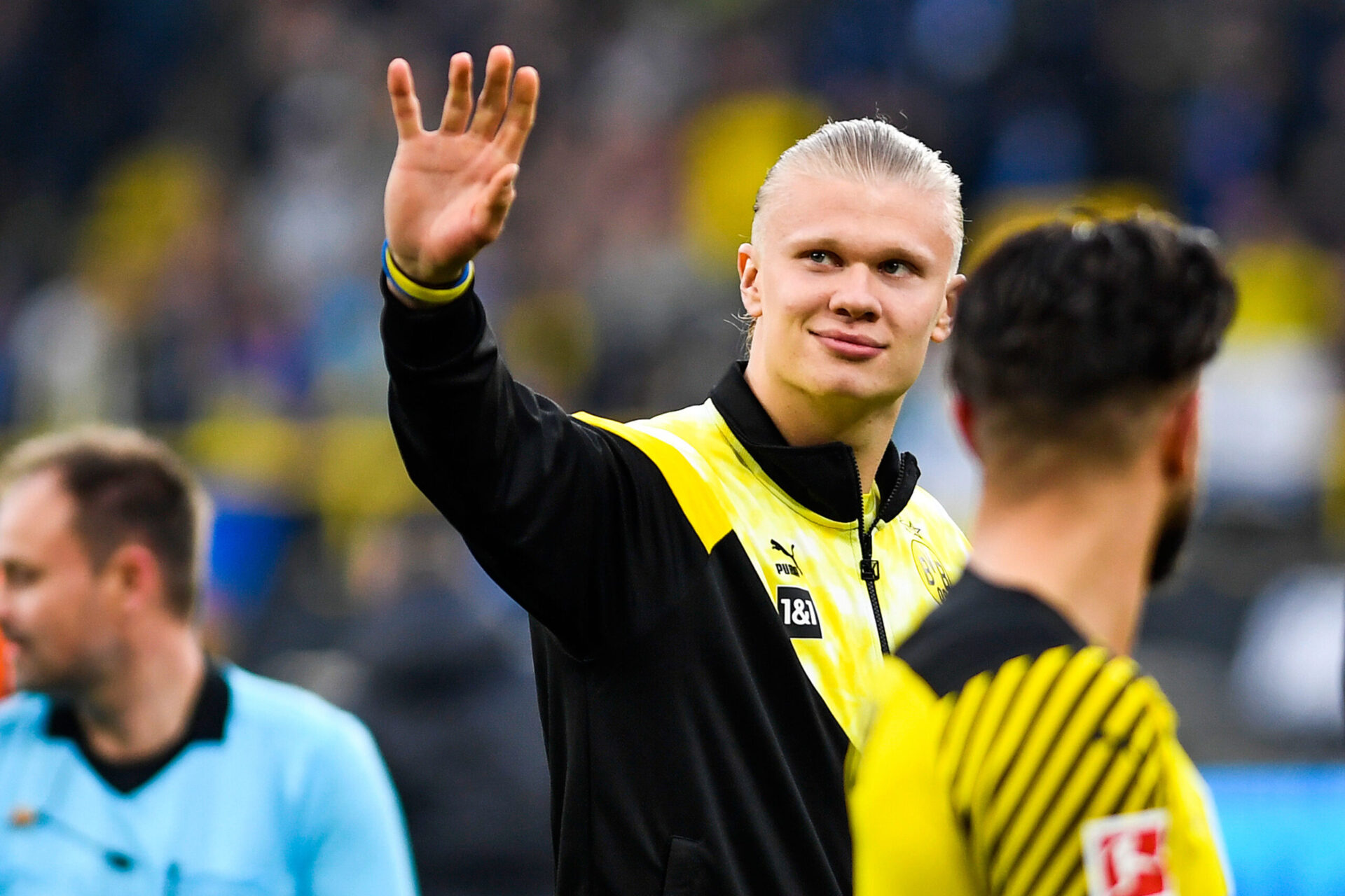 De Bruyne a imité Haaland après son troisième but (iconsport) De Bruyne a imité Haaland après son troisième but (iconsport)