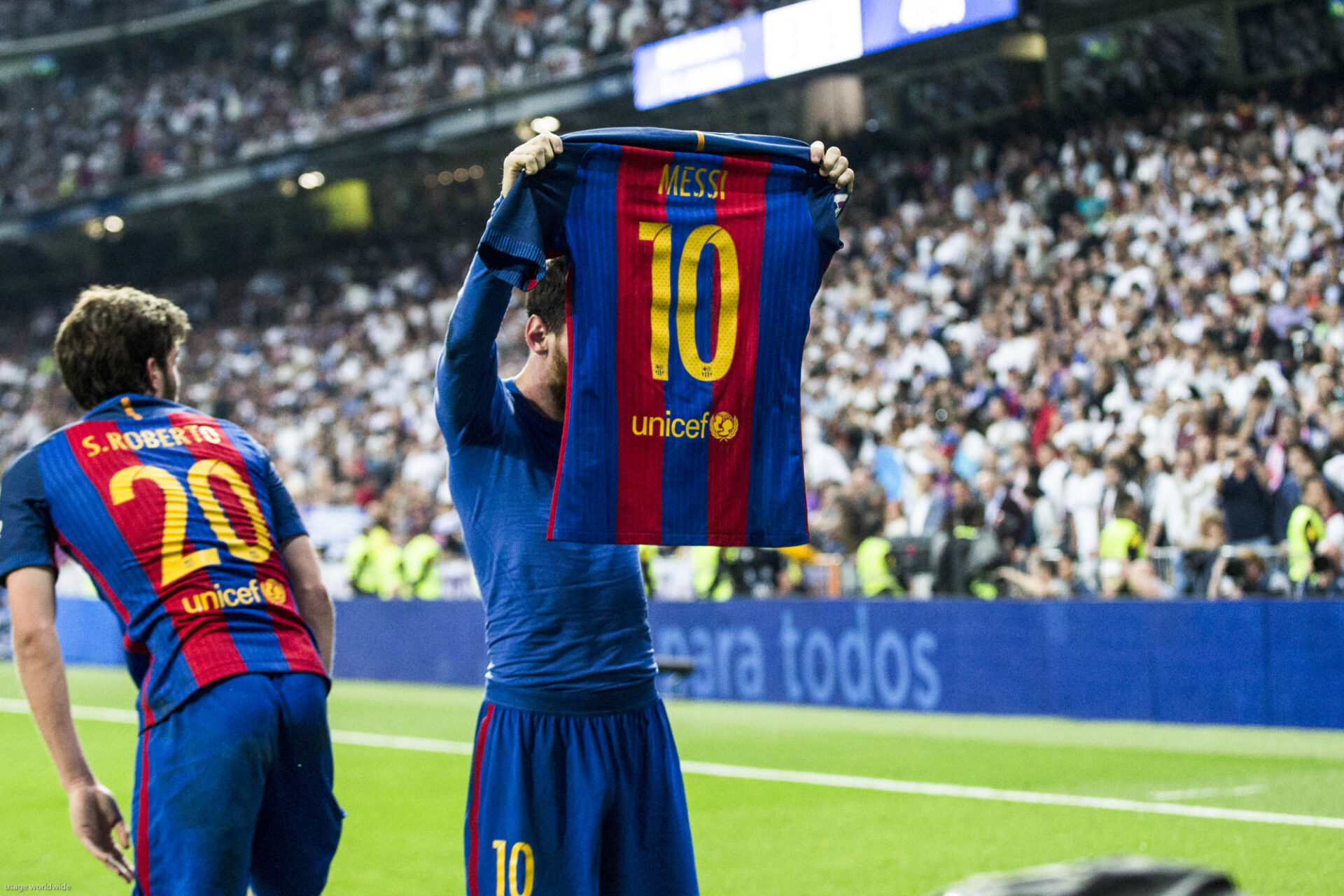 En 2017, Lionel Messi inscrivait son 500e but pour le Bar&ccedil;a, donnant la victoire face au Real Madrid. / Icon Sport