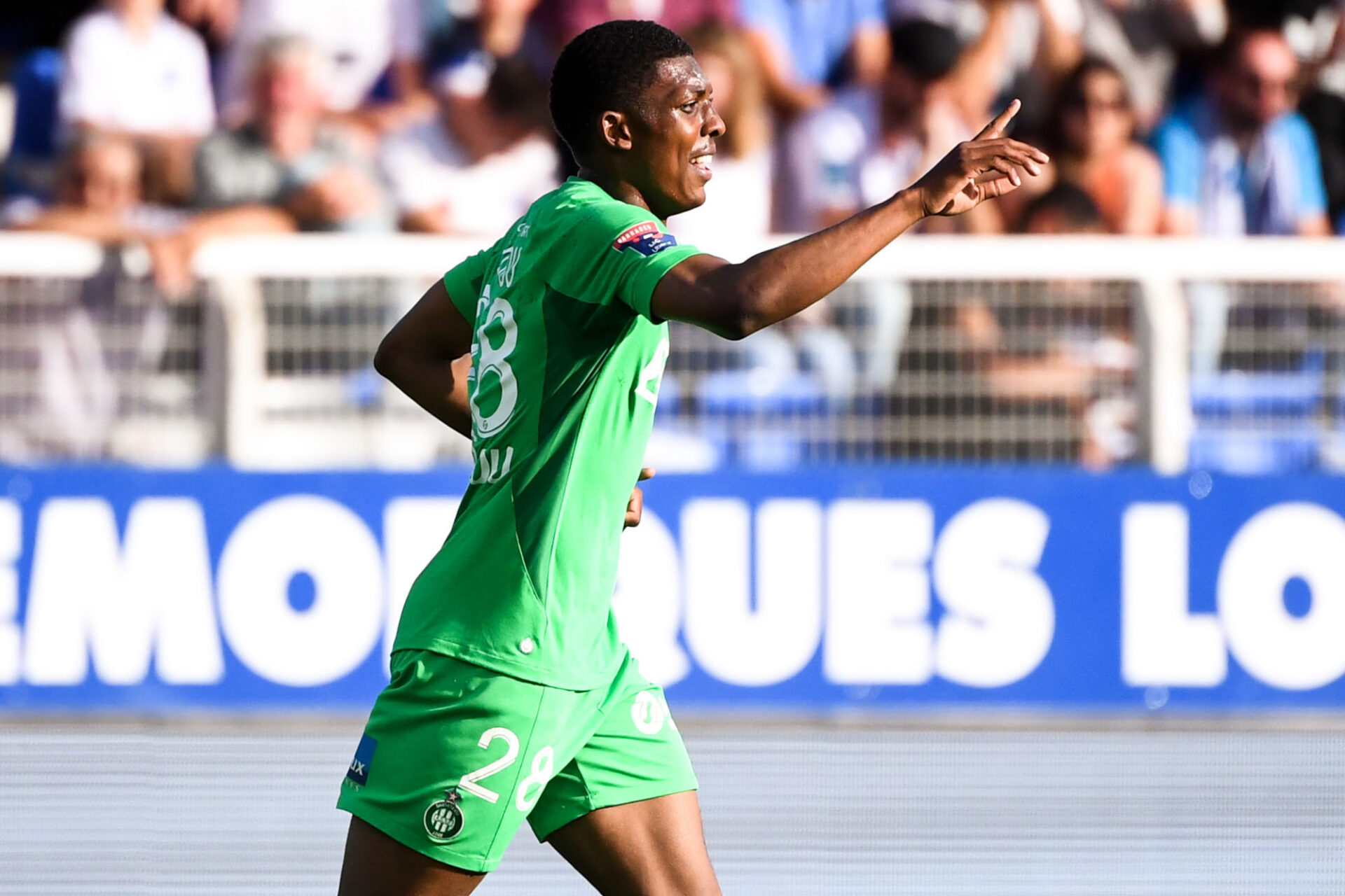 Zaydou Youssouf, le joueur de Saint-Etienne, avait ouvert le score à Auxerre à l'aller (Icon Sport) Zaydou Youssouf, le joueur de Saint-Etienne, avait ouvert le score à Auxerre à l'aller (Icon Sport)