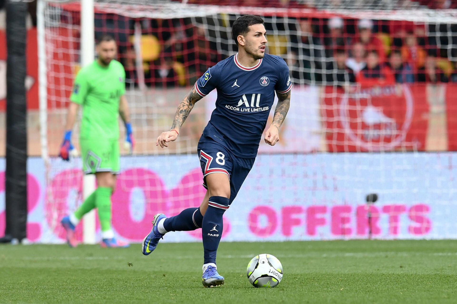Leandro Paredes, sous les couleurs du PSG. Icon Sport Leandro Paredes, sous les couleurs du PSG. Icon Sport