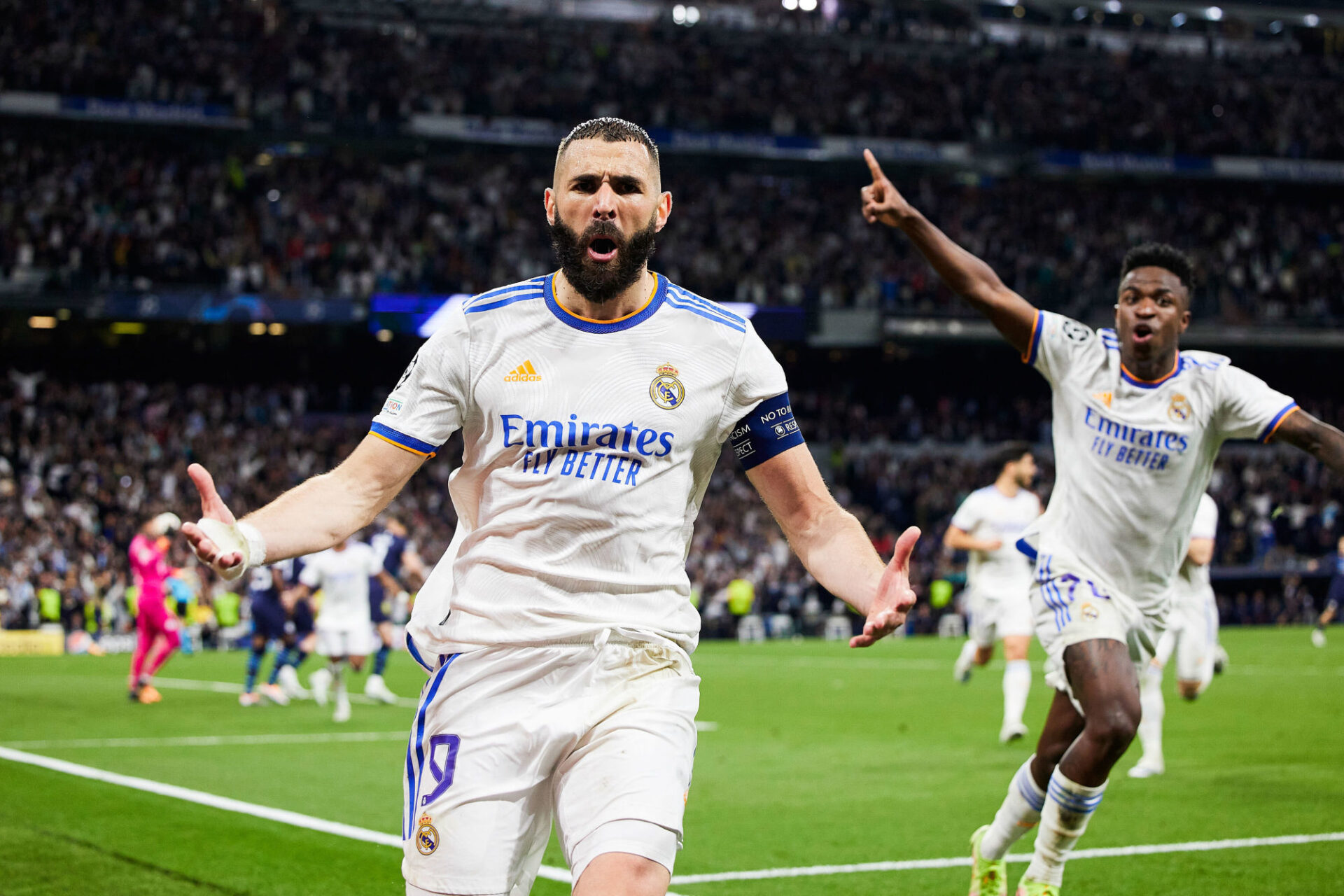 Karim Benzema, d&eacute;cisif en Ligue des champions avec le Real Madrid. (Icon Sport)