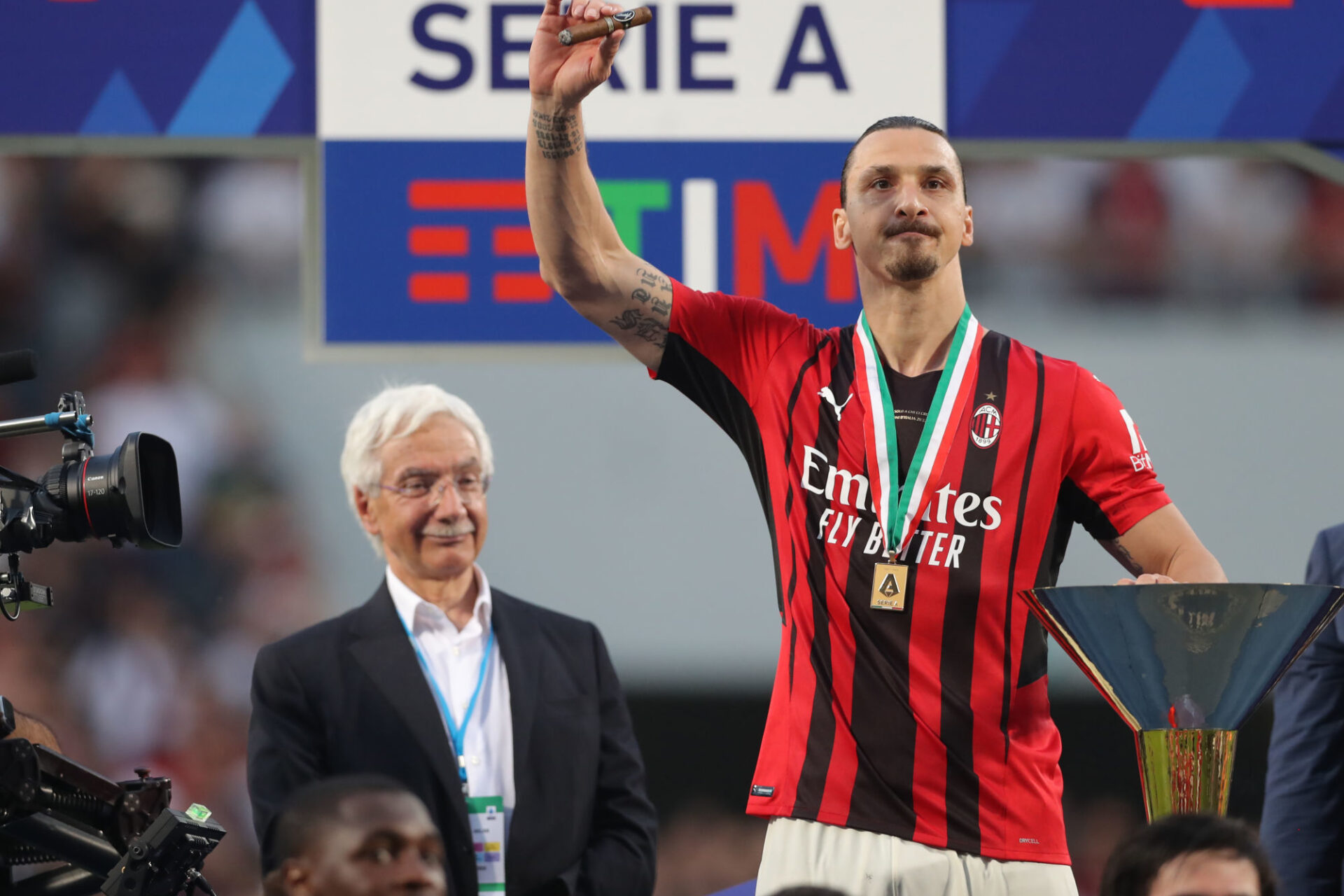 Zlatan Ibrahimović a remport&eacute; son 5&egrave;me scudetto, le 2&egrave;me avec l'AC Milan (iconsport)