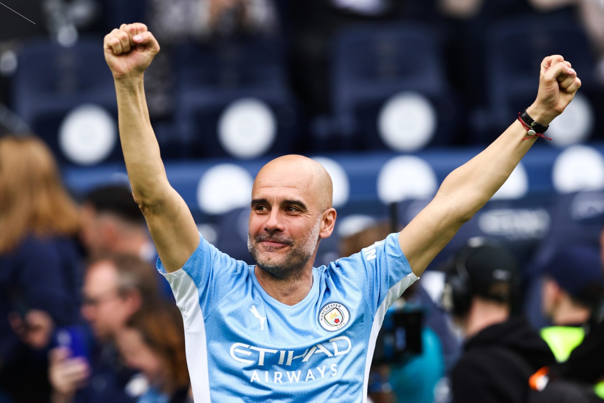 Pep Guardiola se voit prolonger l'aventure avec Man City. (Icon Sport) Pep Guardiola se voit prolonger l'aventure avec Man City. (Icon Sport)