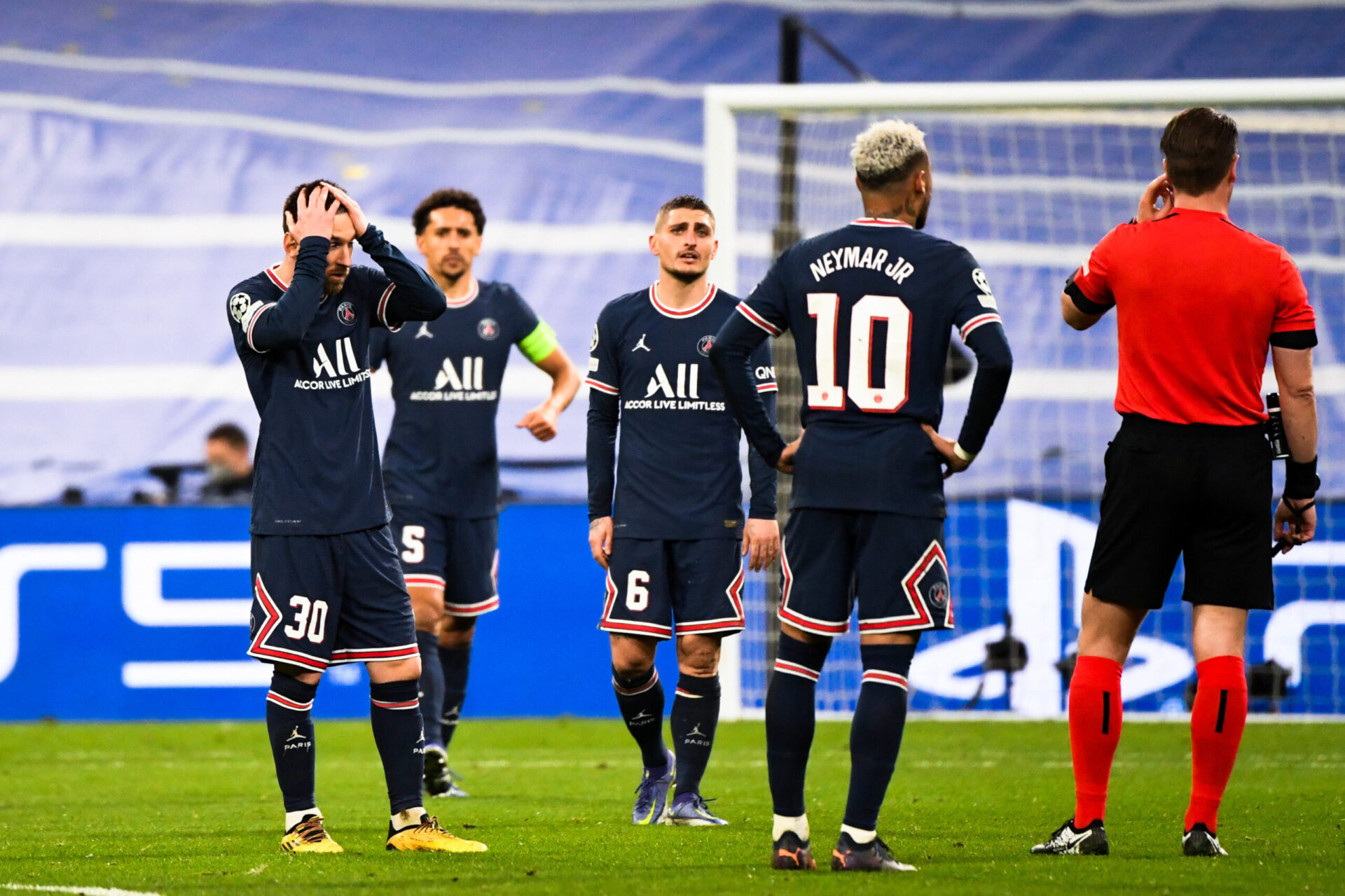 &Agrave; Madrid, Verratti et ses co&eacute;quipiers se sont pris une grosse claque. (Icon Sport)