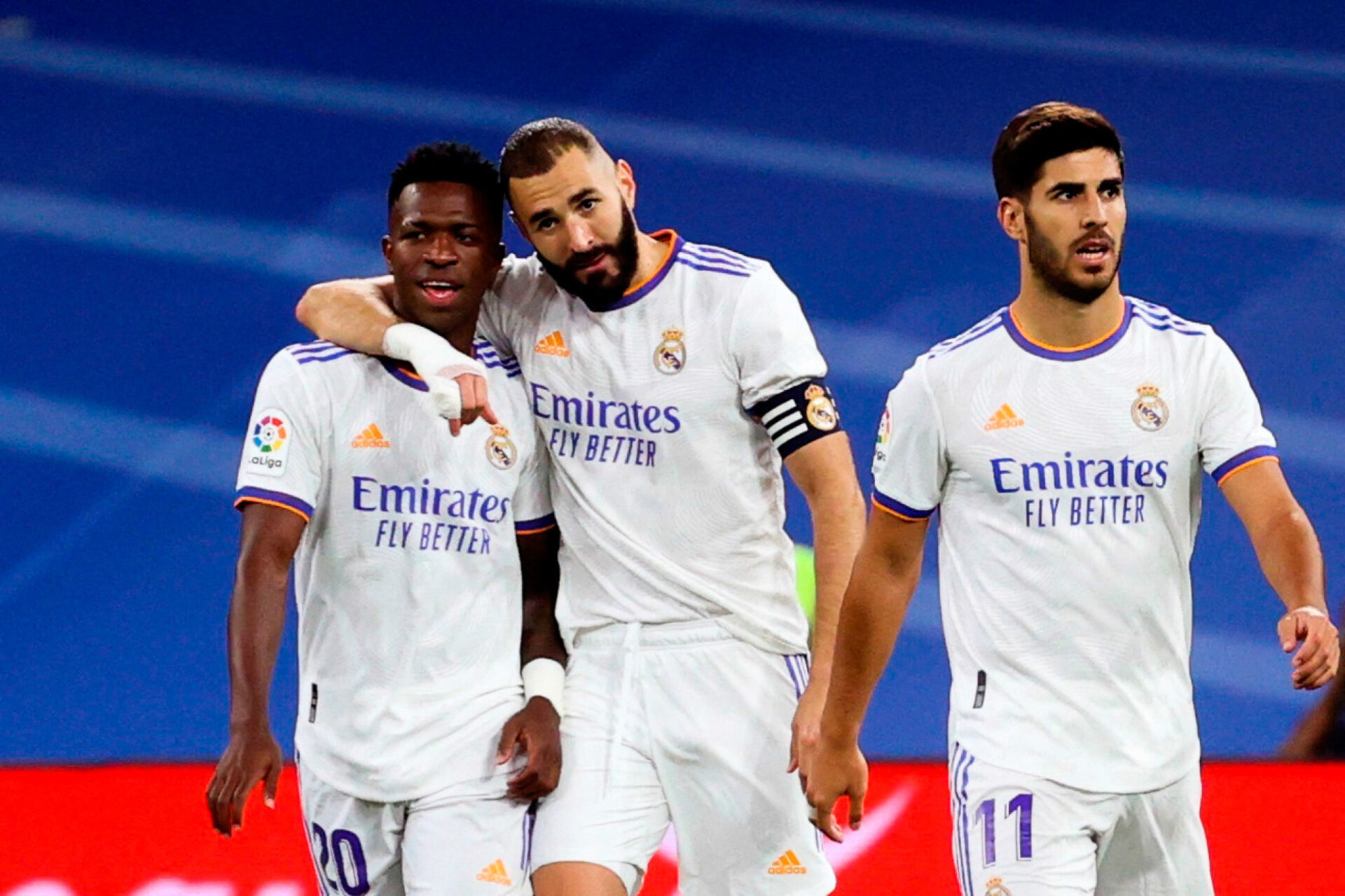Vin&iacute;cius et Benzema, la bromance du Real Madrid 2021-2022. (Icon Sport)