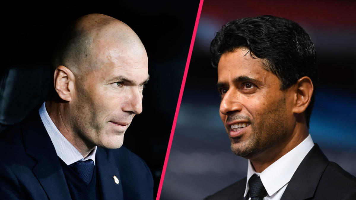 Zinédine Zidane et Nasser al-Khelaïfi bientôt ensemble au PSG ? (Icon Sport)