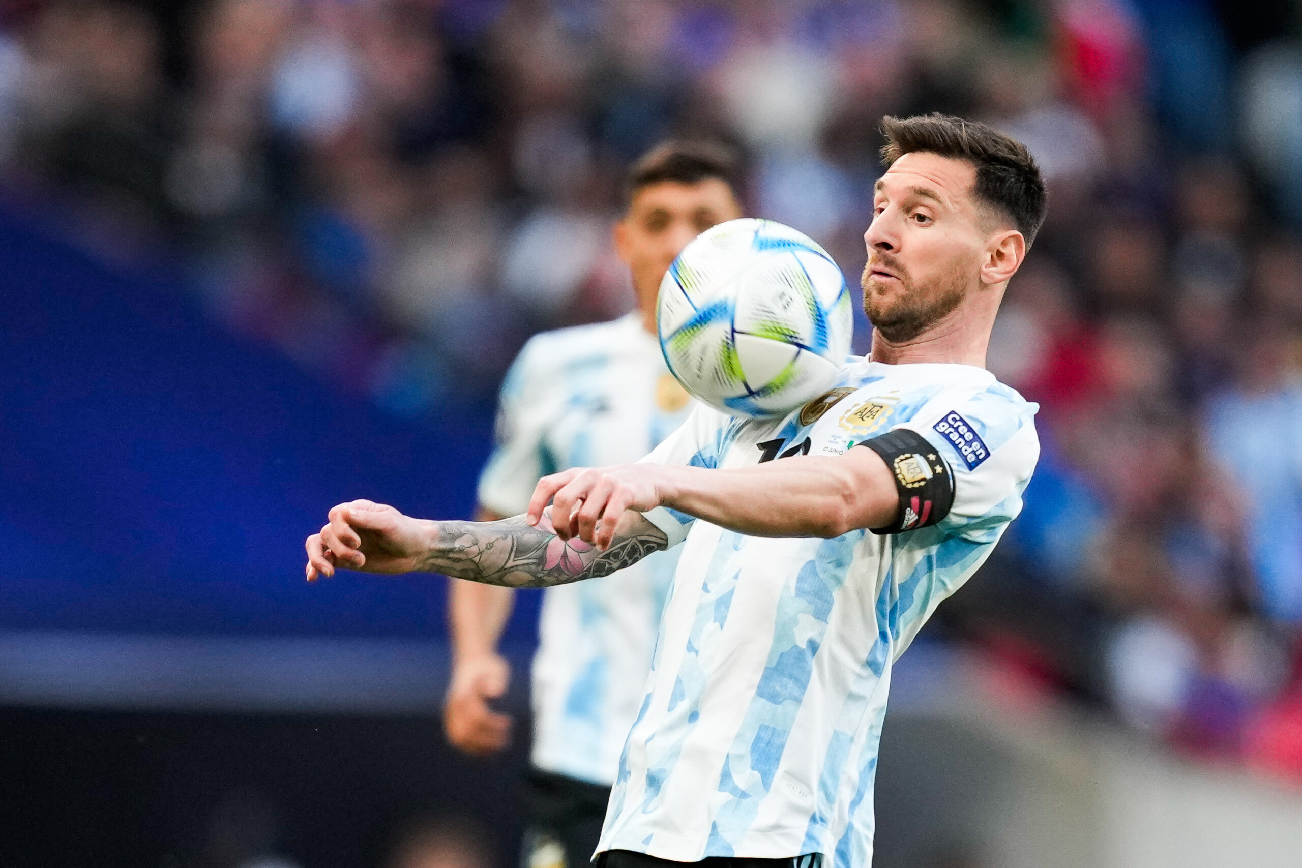 Leo Messi, auteur d'un quintuplé contre l'Estonie. Icon Sport