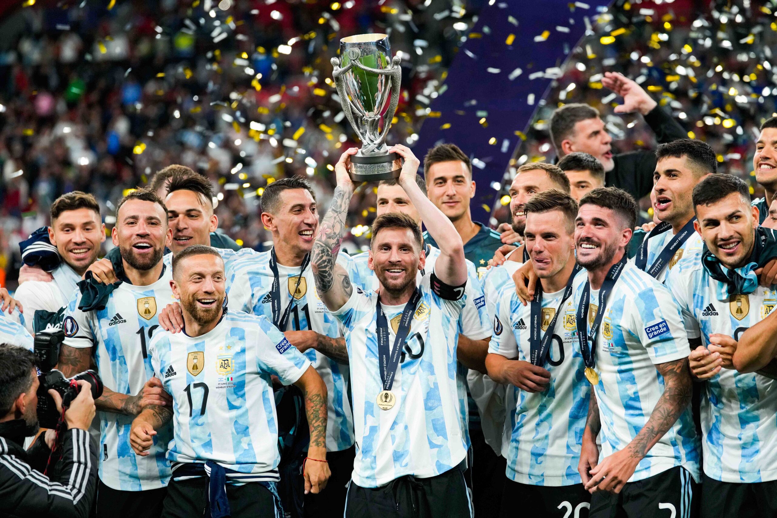 Leo Messi et l'Argentine ont remporté la Finalissima. Icon Sport