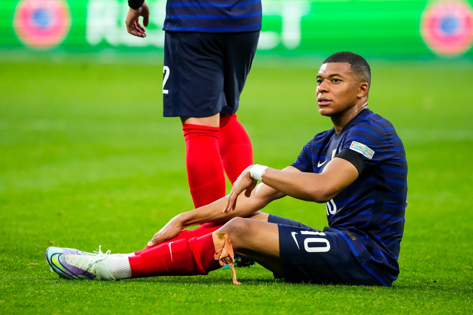 Kylian Mbapp&eacute; n'a pu disputer qu'une seule mi-temps face au Danemark (Iconsport)