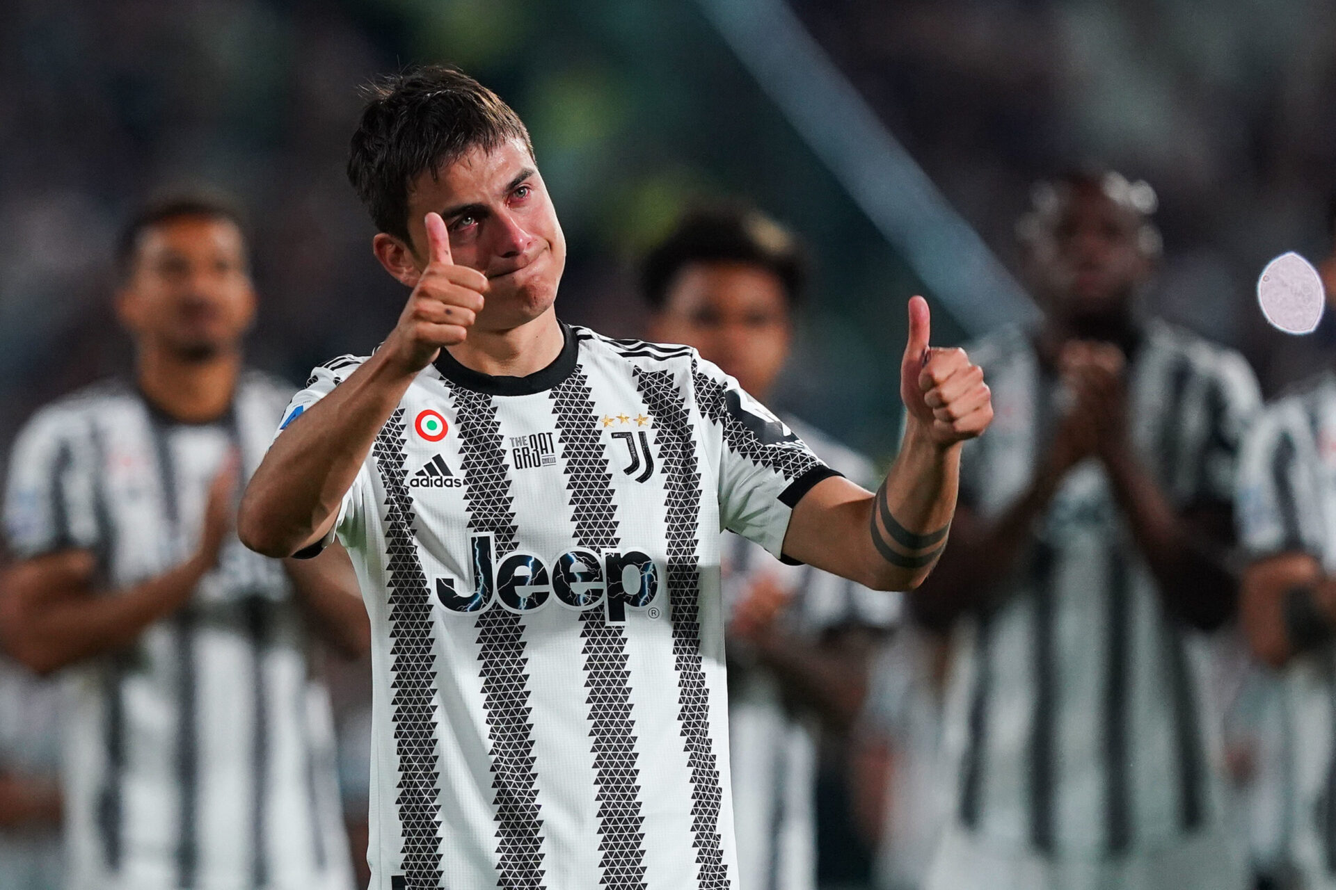 Paulo Dybala, lors de ses adieux &agrave; la Juventus &agrave; la fin de la saison derni&egrave;re. (Icon Sport)