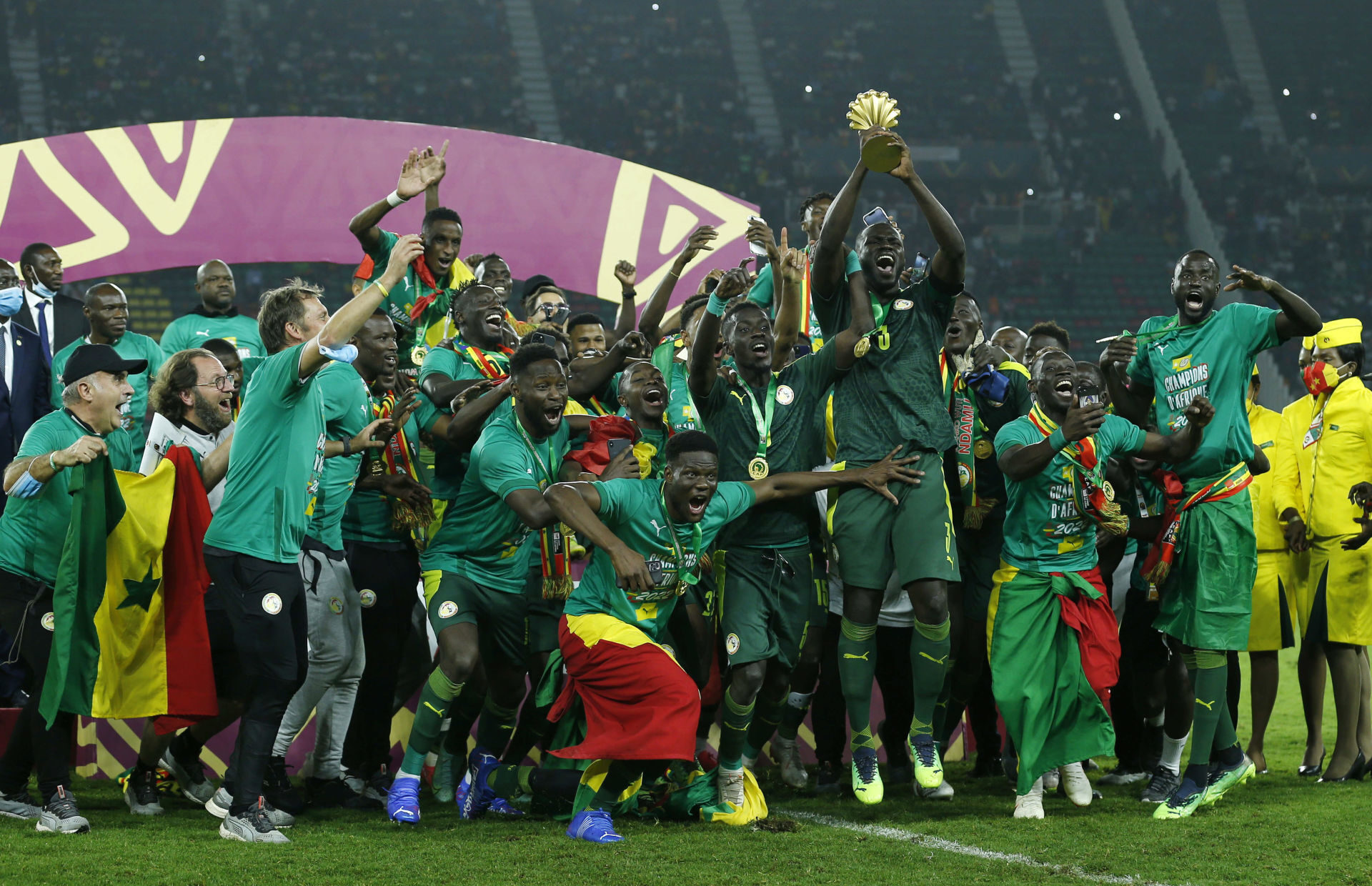 Le S&eacute;n&eacute;gal a remport&eacute; sa premi&egrave;re CAN en 2022. (Icon Sport)