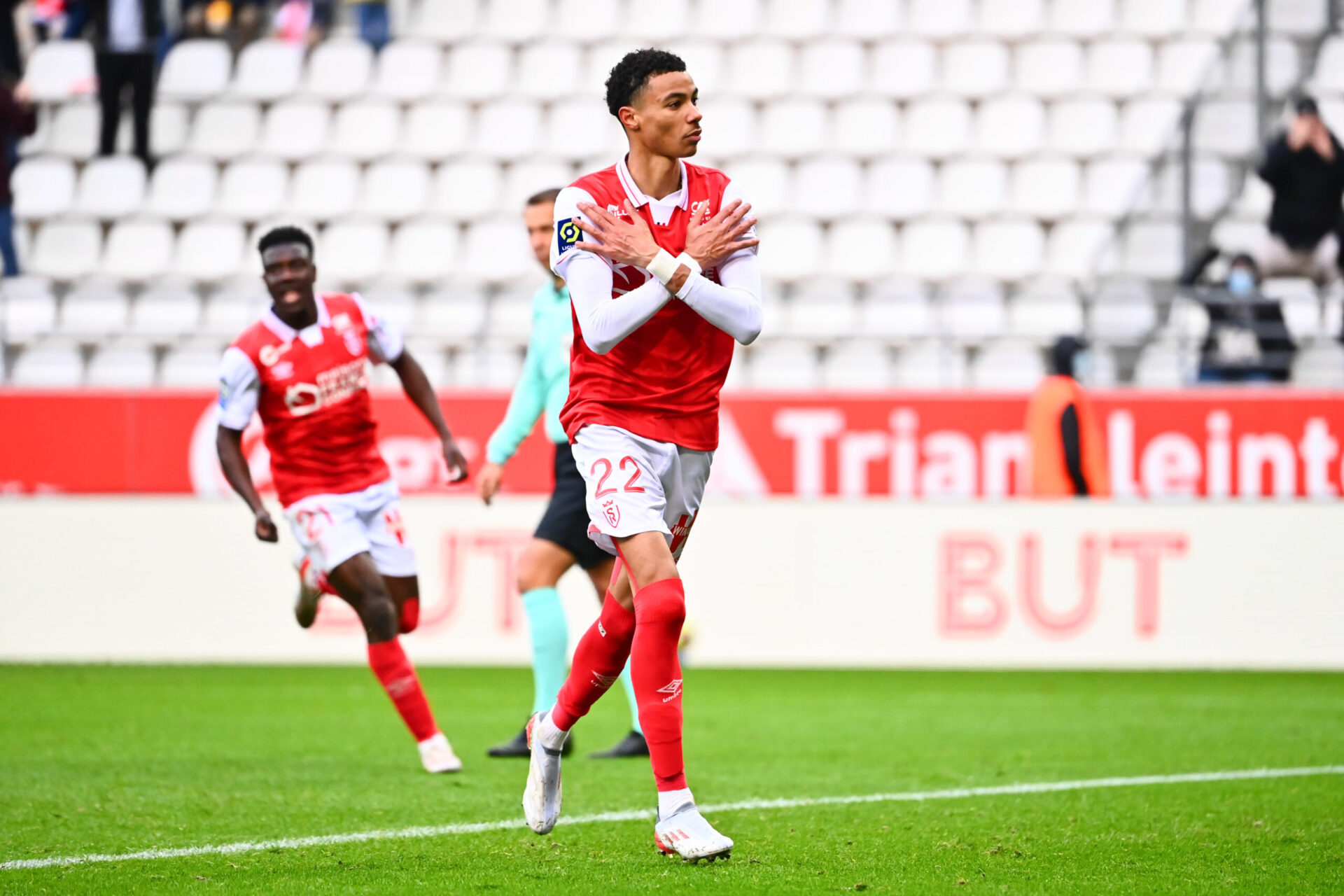 Hugo Ekitike quitte le Stade de Reims pour rejoindre le PSG. Icon Sport