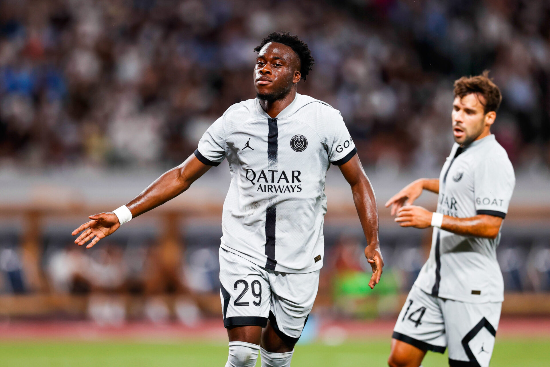 Le futur d'Arnaud Kalimuendo ne semble pas se dessiner au PSG. (Icon Sport)