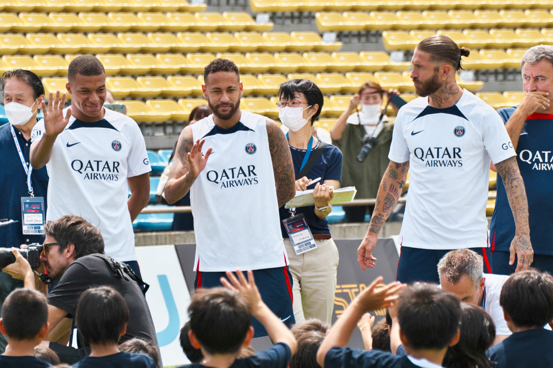 Le PSG a fait forte impression lors de son entra&icirc;nement au Japon (Icon Sport)