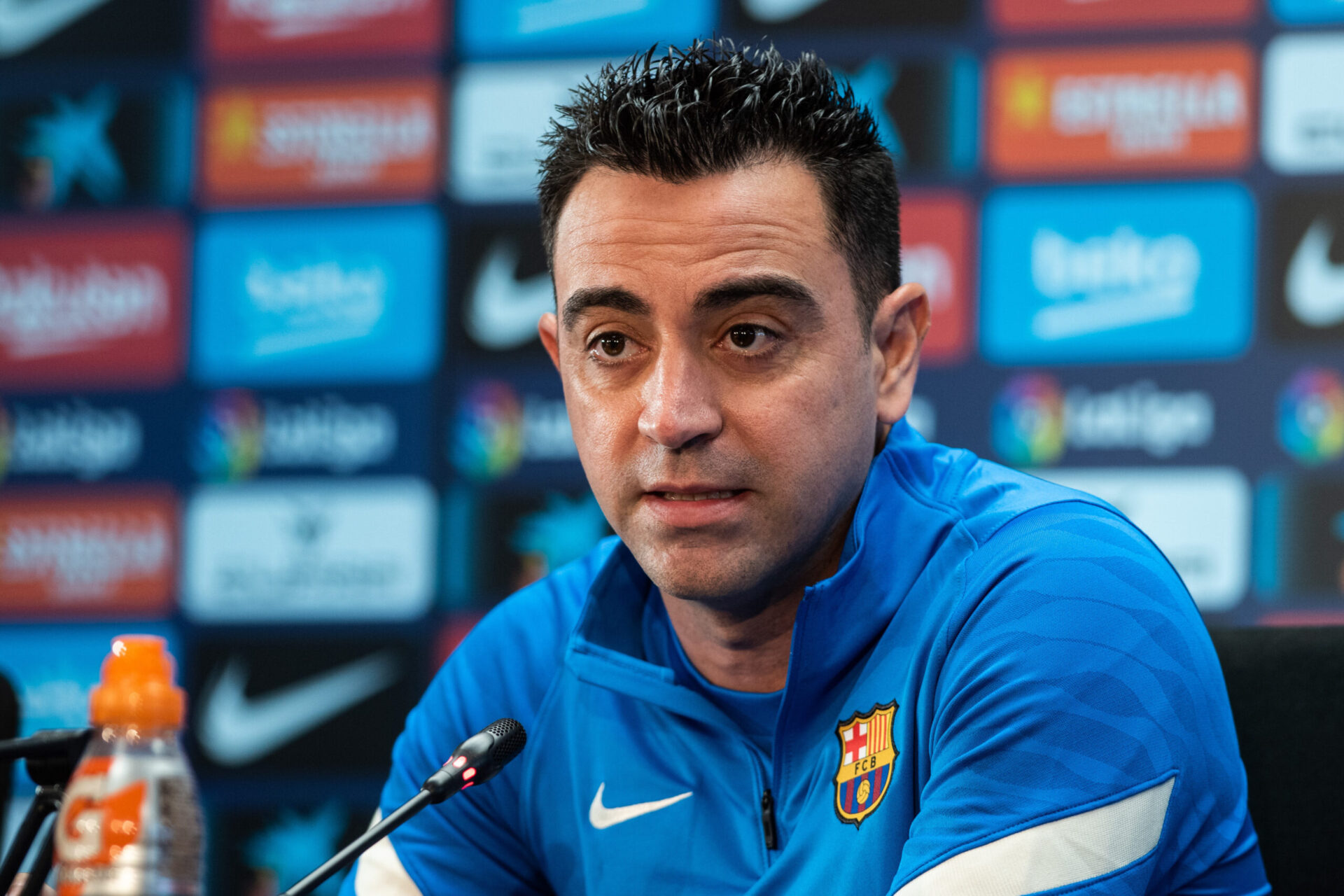 Xavi est sous le charme d'Ousmane Dembélé (Icon Sport) Xavi est sous le charme d'Ousmane Dembélé (Icon Sport)
