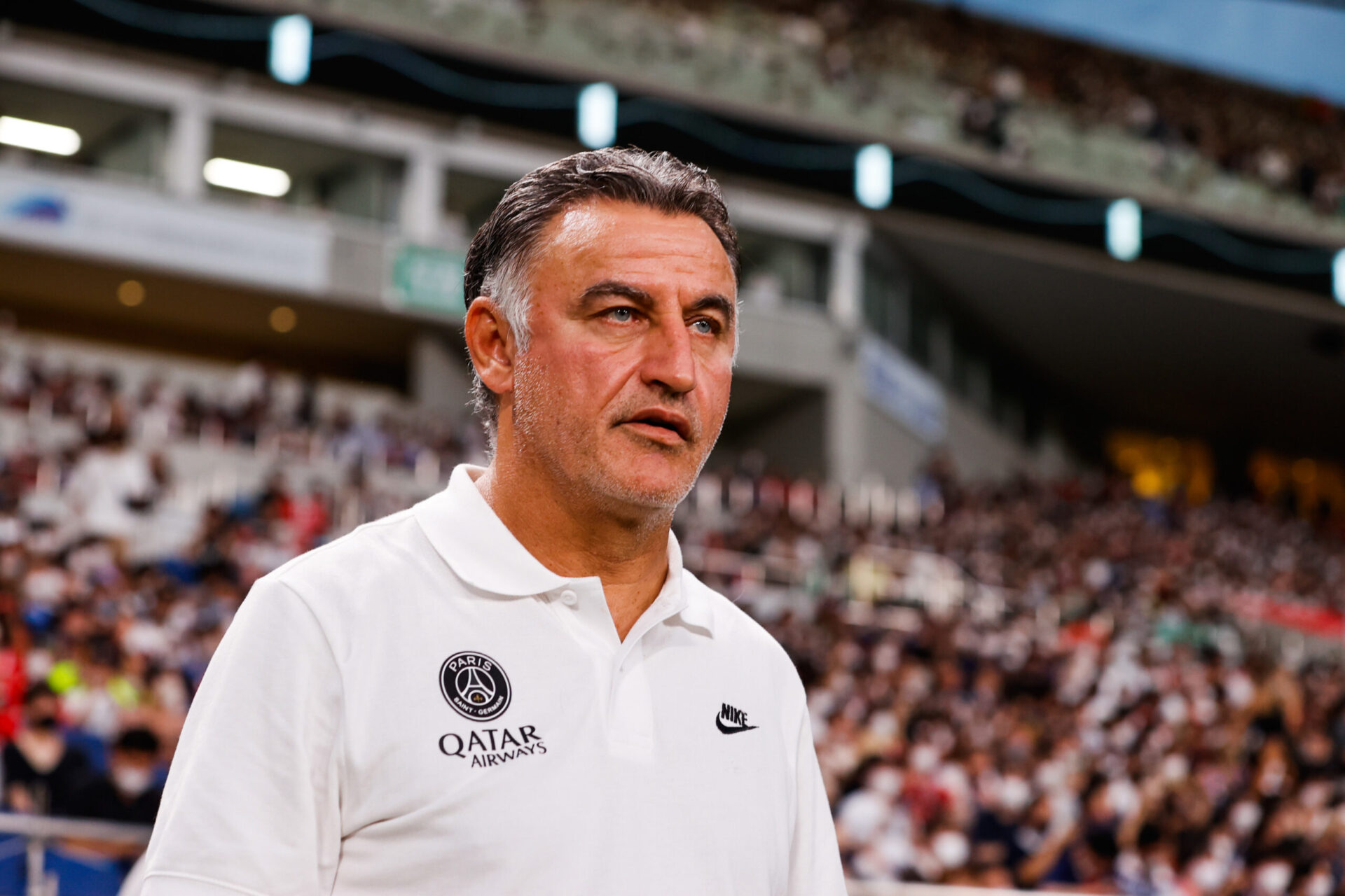 Christophe Galtier sur le banc du PSG (Icon Sport)
