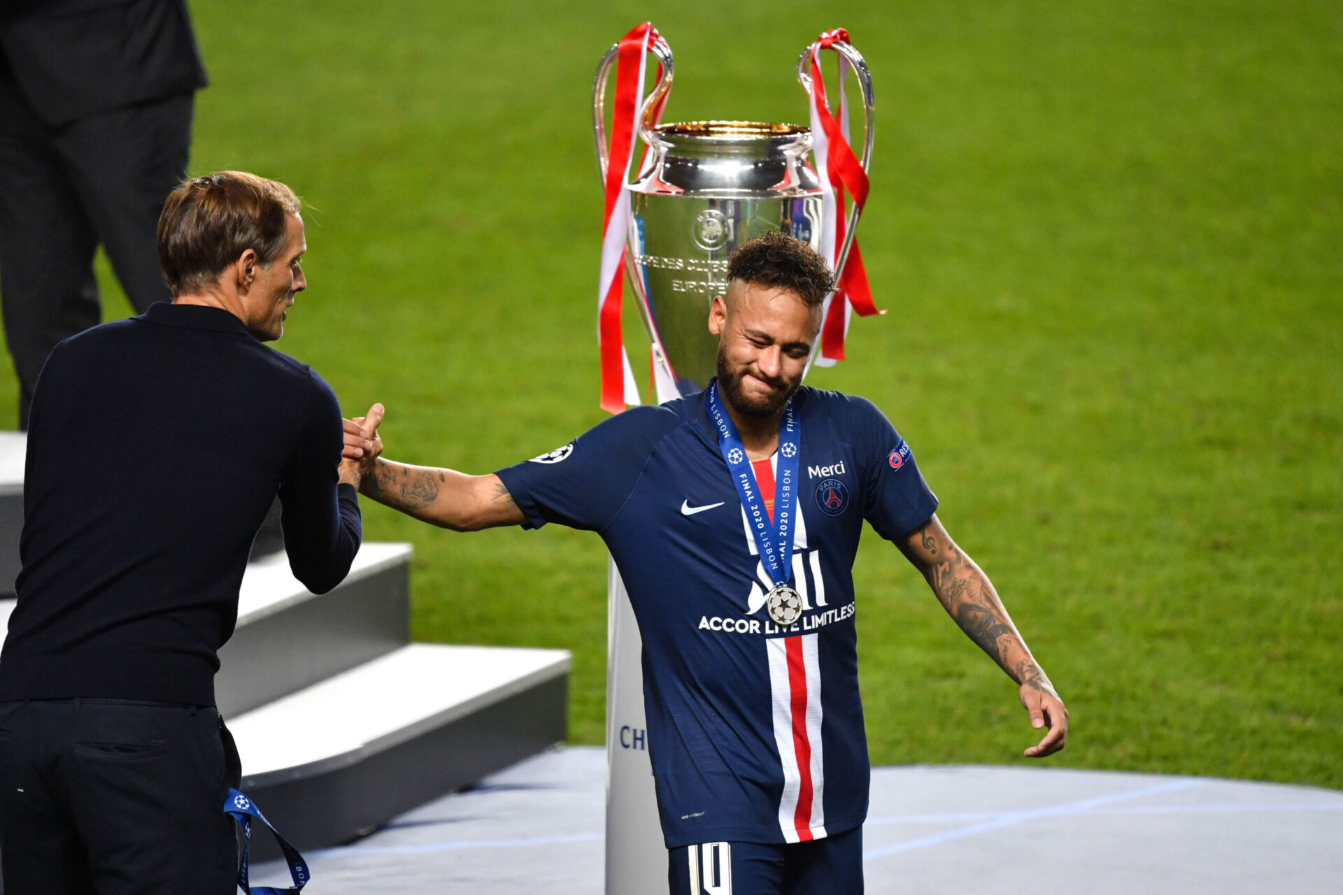 Neymar, pas &eacute;pargn&eacute; par les blessures depuis son arriv&eacute;e au PSG. Icon Sport
