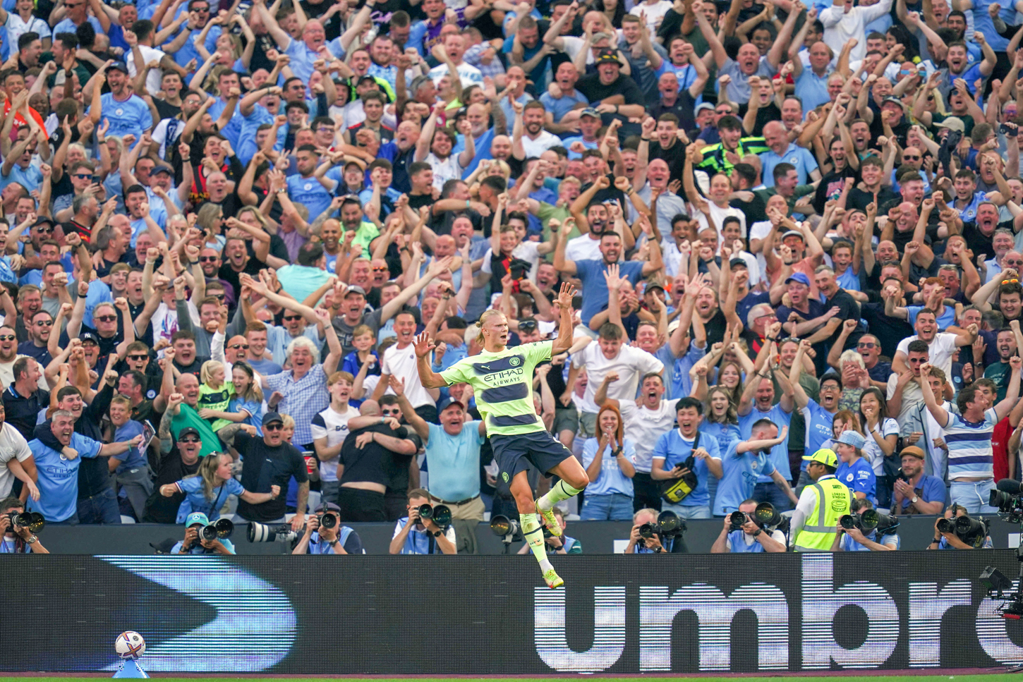Erling Haaland a soign&eacute; ses d&eacute;buts en Premier League. Icon Sport