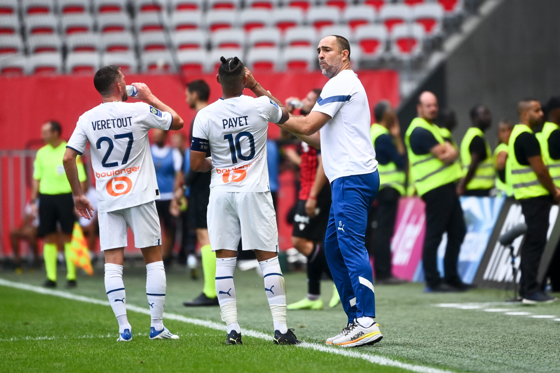 Igor Tudor et ses joueurs de l'OM (Icon Sport)