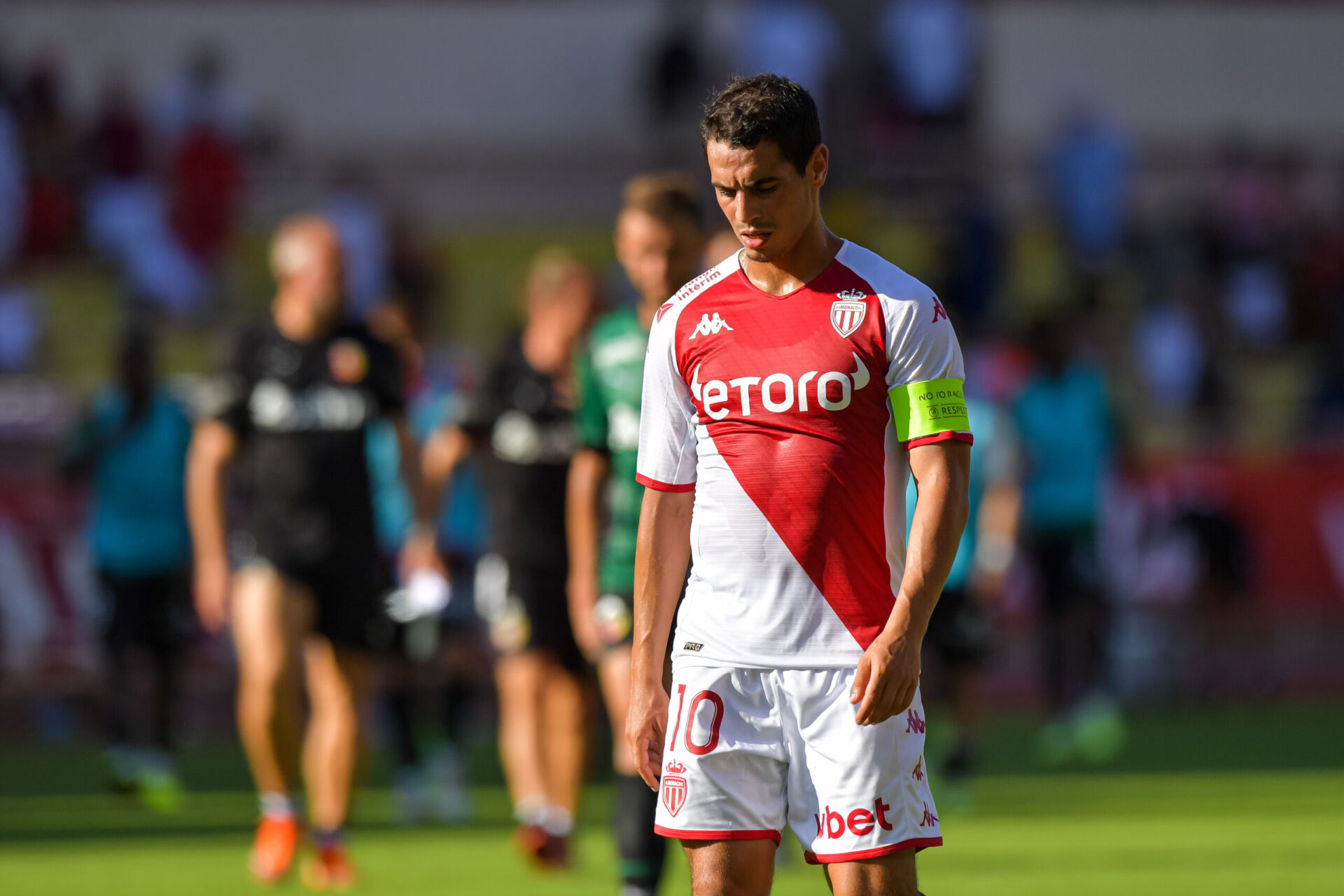 Tête basse, Wissam Ben Yedder n'a pas encore trouvé le chemin des filets en L1 cette saison. (Icon Sport) Tête basse, Wissam Ben Yedder n'a pas encore trouvé le chemin des filets en L1 cette saison. (Icon Sport)
