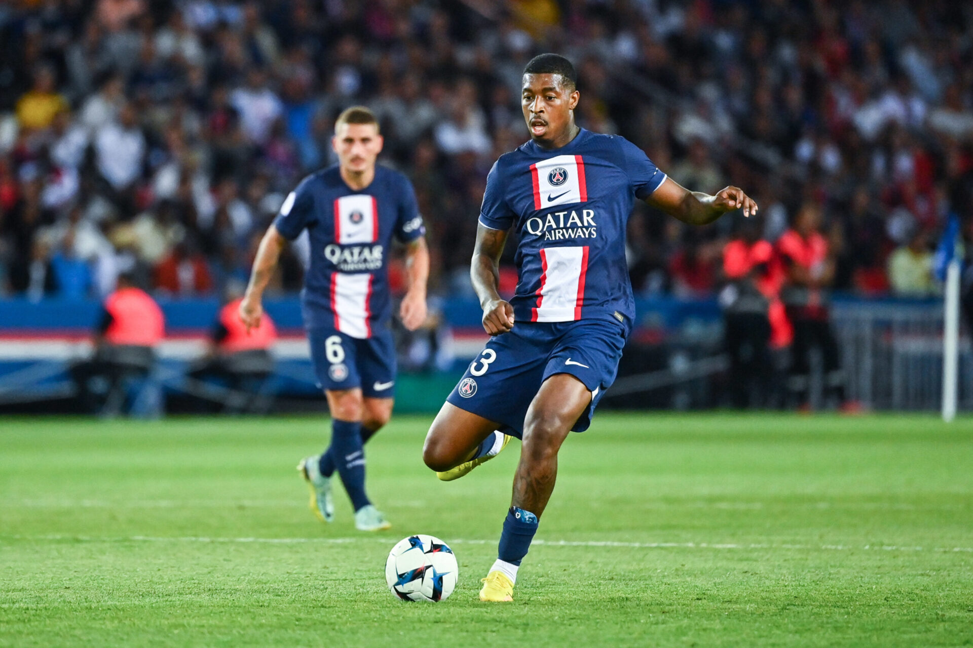 Presnel Kimpembe lors du match contre Monaco. (Icon Sport)