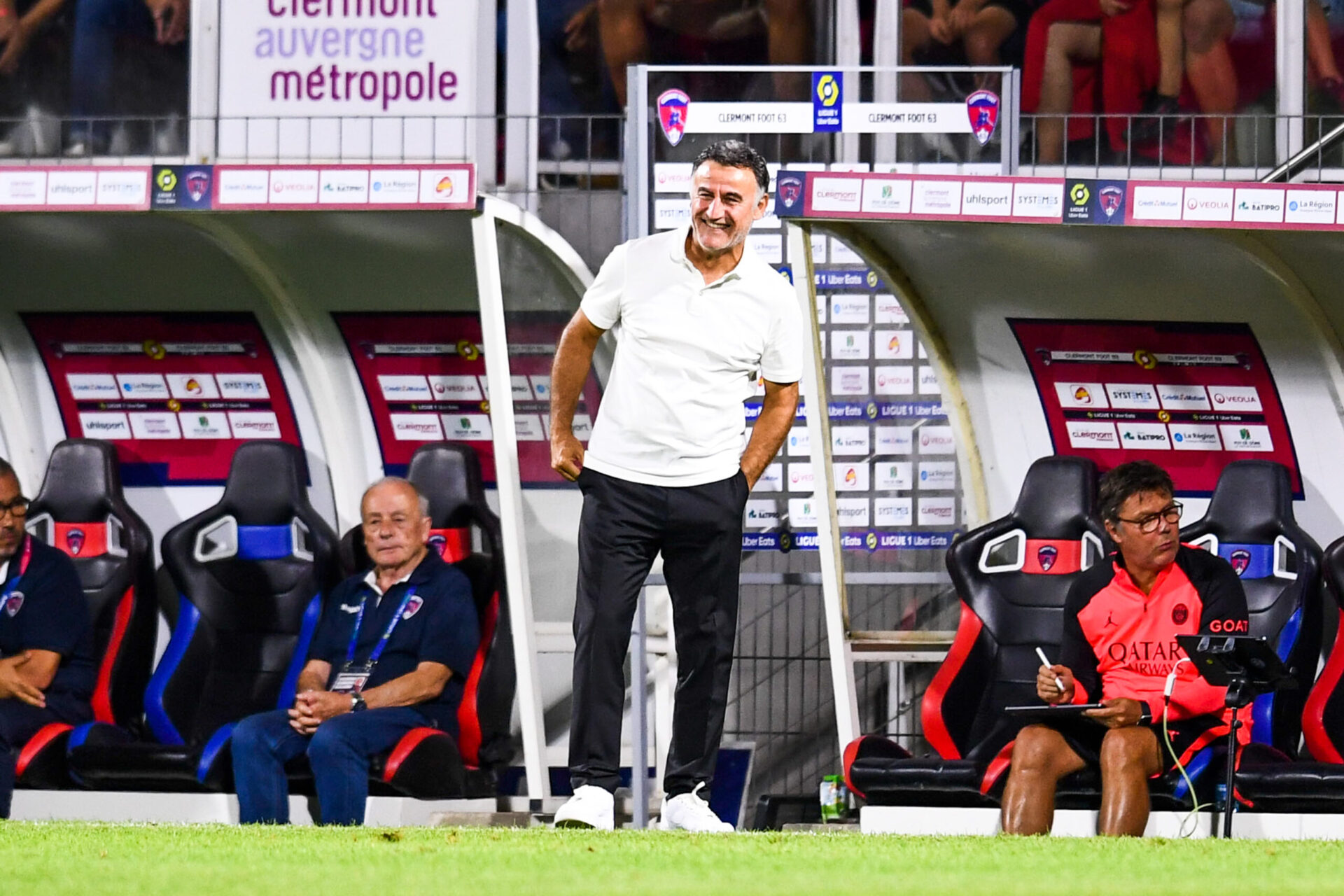 Christophe Galtier, sur le banc du PSG &agrave; Clermont (Icon Sport)